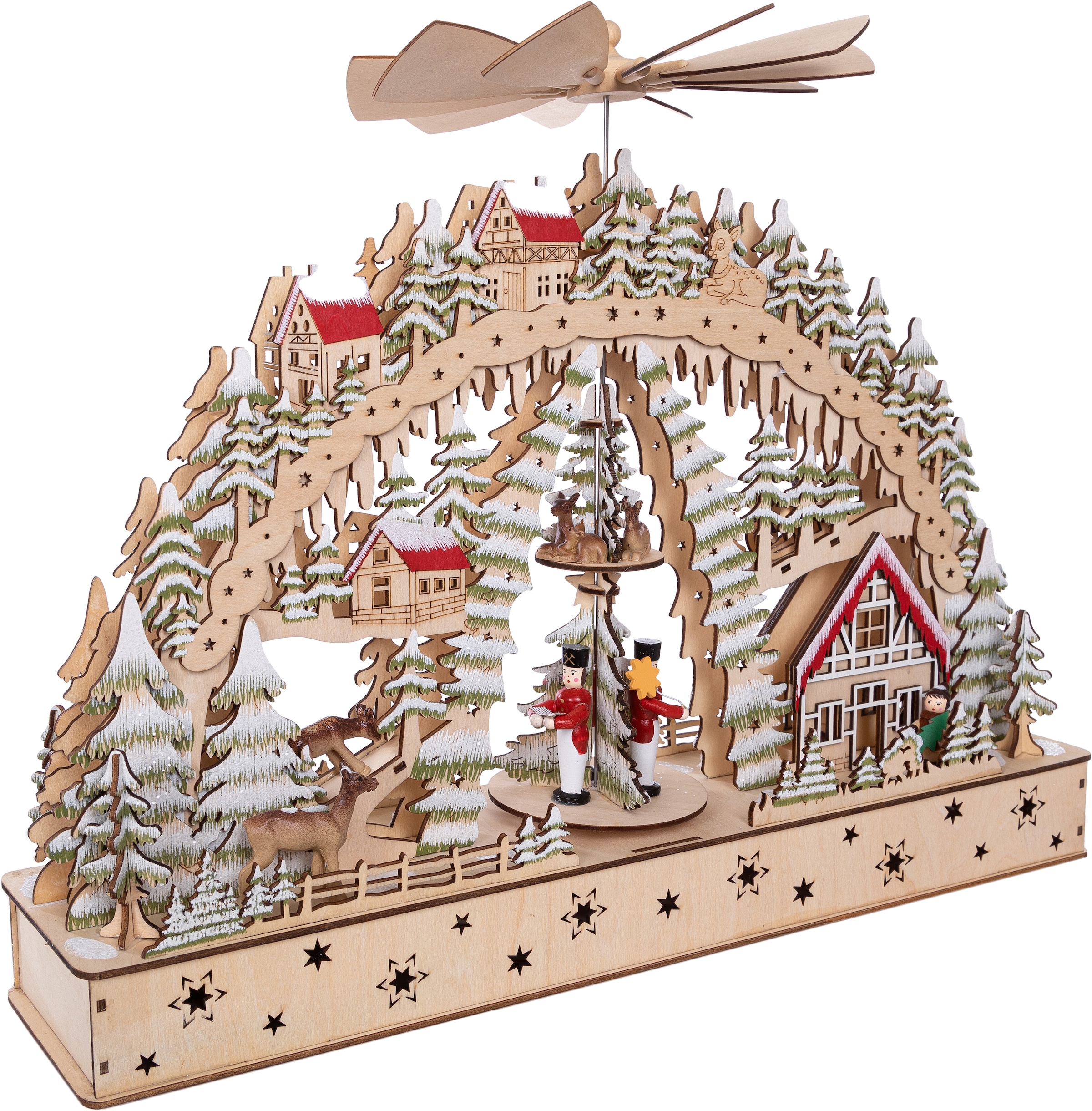 Myflair Möbel & Holz, aus Accessoires cm Schwibbogen LED Beleuchtung, kaufen »Weihnachtsdeko«, 38 mit LED bequem online Höhe ca