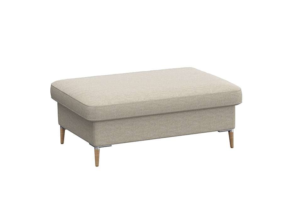 FLEXLUX Pouf »Fiore«, Kaltschaum, Füße Alu+ Eiche