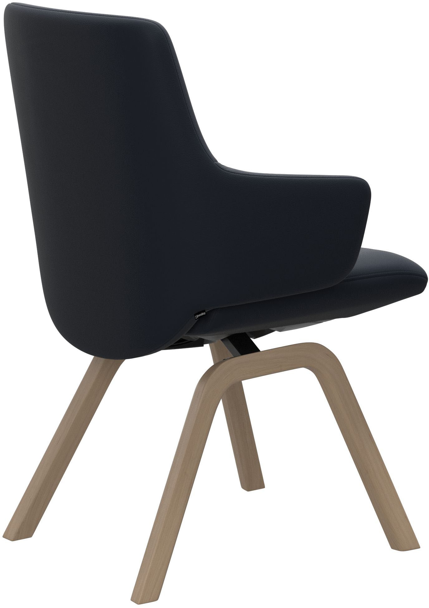 Stressless® Polsterstuhl »Laurel«, Leder PALOMA, Low Back mit Armlehne, Größe L, mit schräggestellten Beinen in Eiche