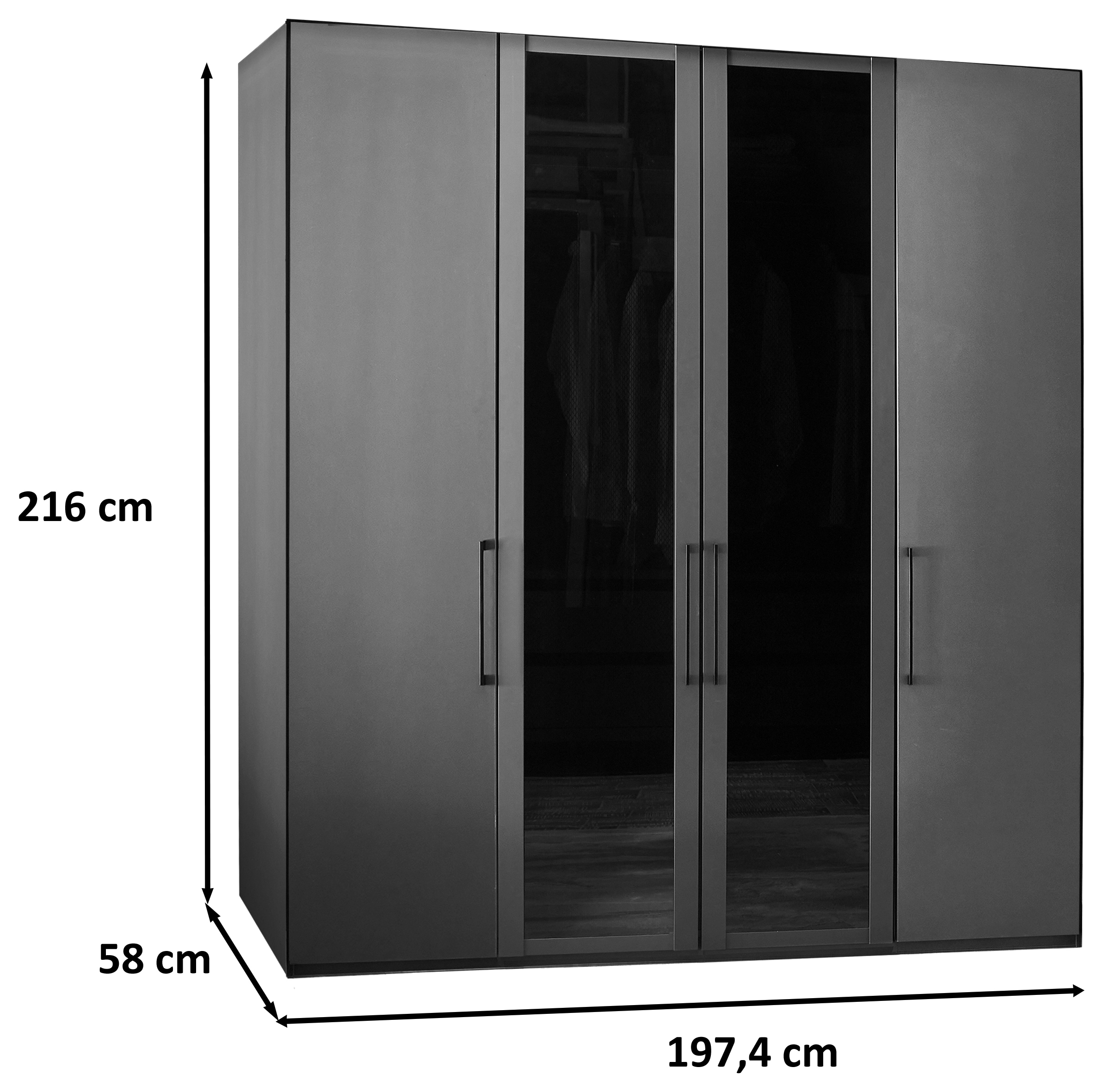 WIEMANN Drehtürenschrank »Split« inkl. Türendämpfung