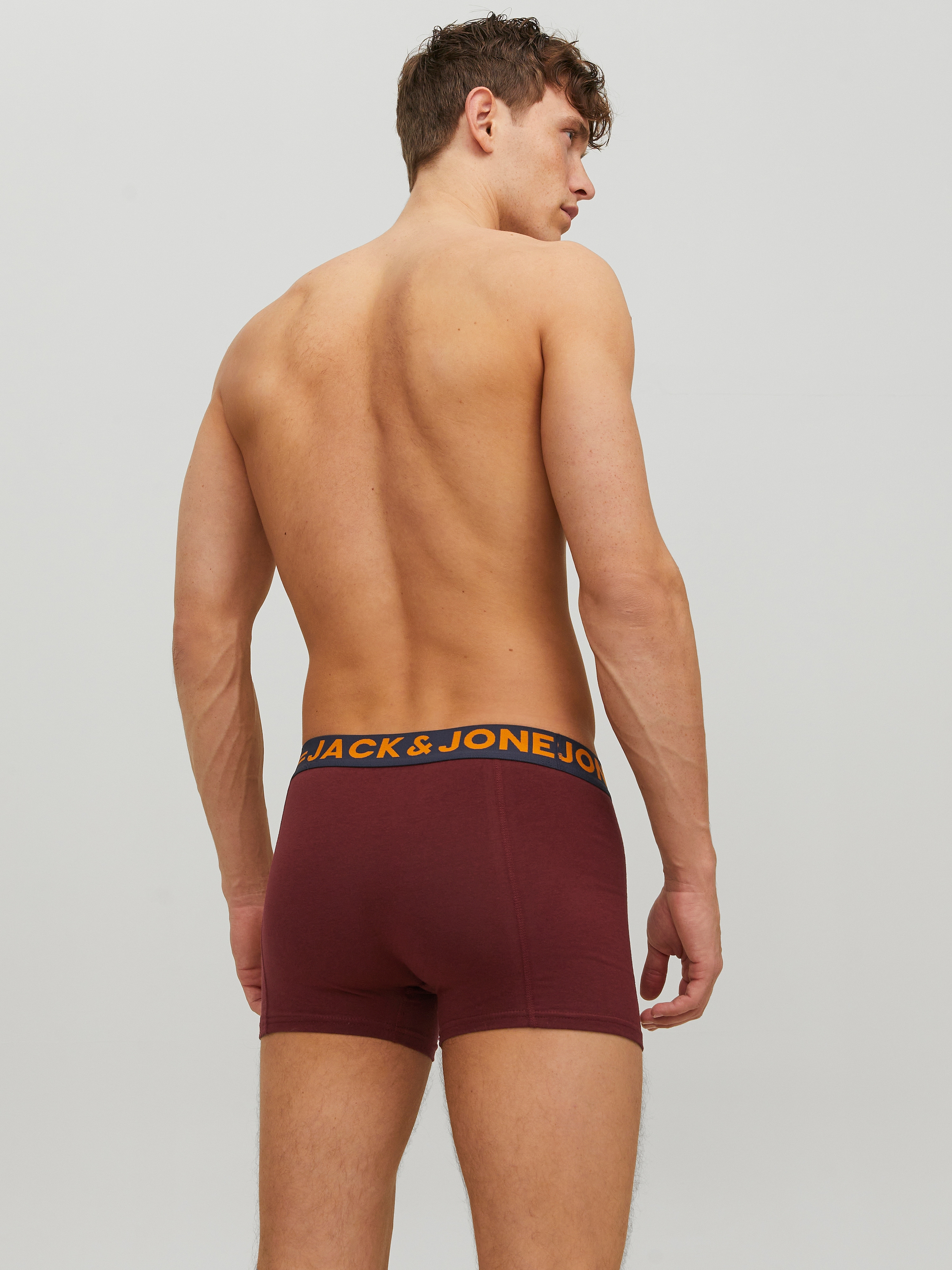 Jack & Jones Boxer »JAC Lichfield Trunks« Packung, 3 Stk. mit kontrastfarbigem Bund