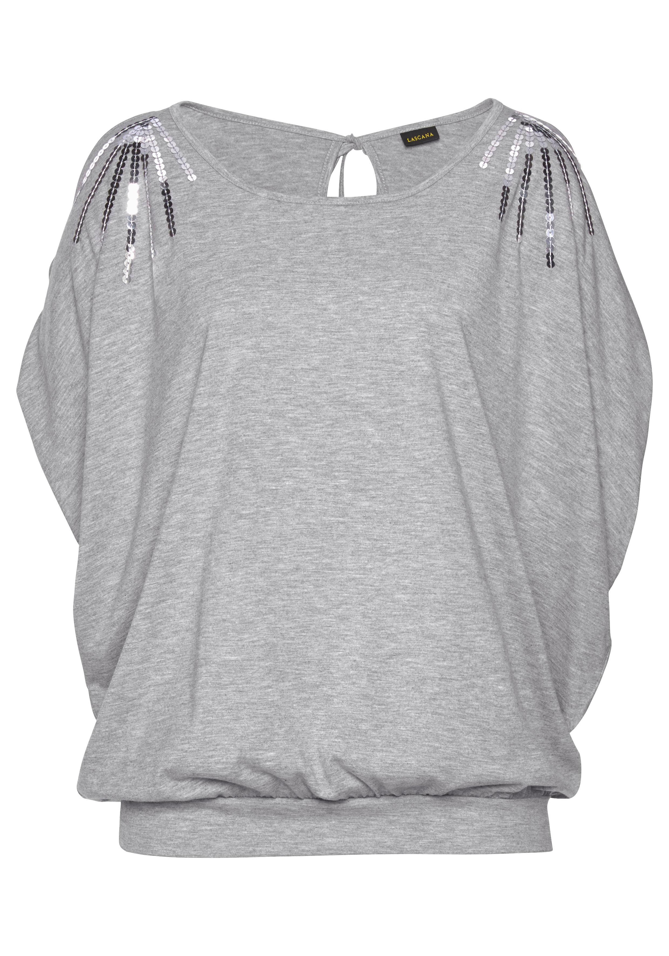 Strandshirt, LASCANA Pailetten mit bei ♕