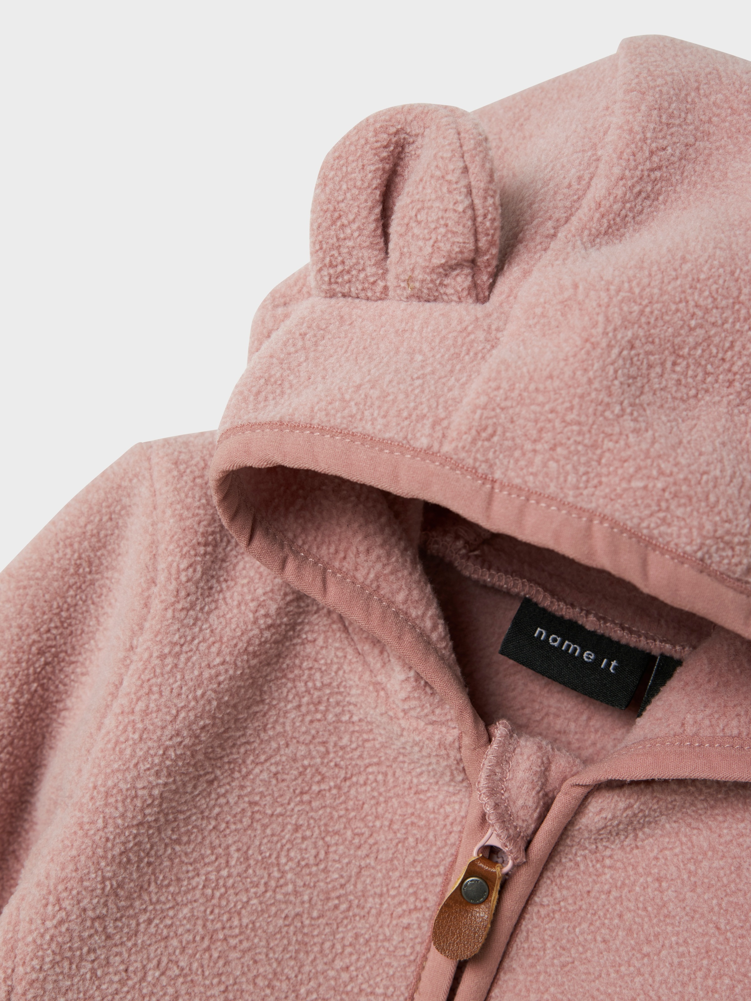 Name It Kapuzenfleecejacke »NBNMEEKO FLEECE JACKET MELANGE«, mit Kapuze
