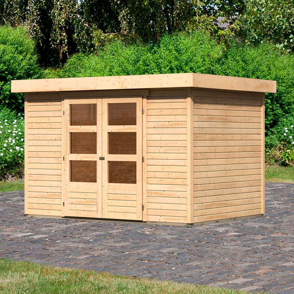 Karibu Gartenhaus »Arnis 4«, naturbelassen oder terragrau kaufen