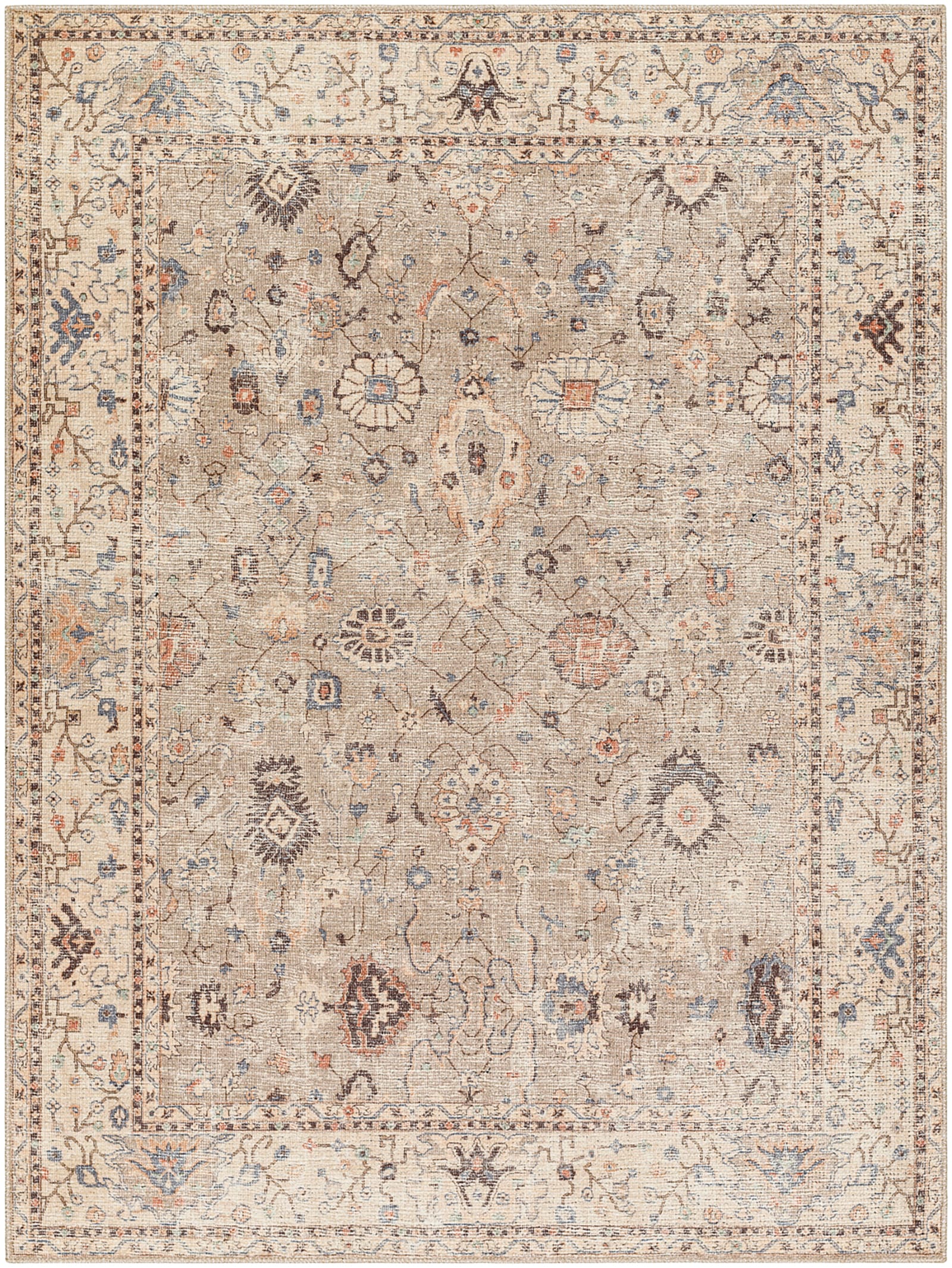 Livabliss Becki Owens Davine Vintage Traditional Boho Living Rug in Camel | Size: 160 cm x 215 cm