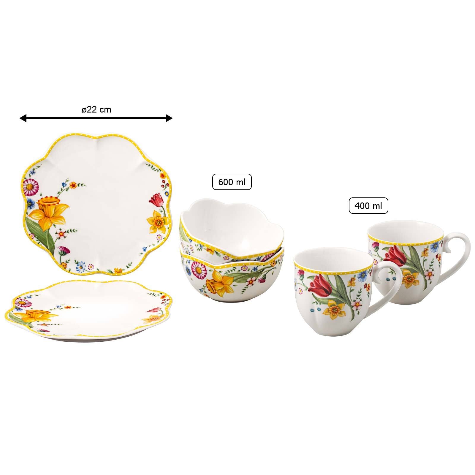 Villeroy & Boch Geschirr-Set »Frühstücks-Set Spring Awakening bunt«