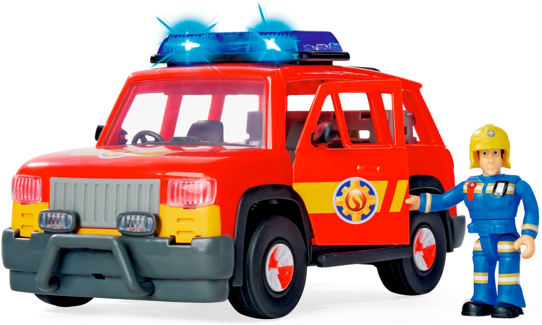 SIMBA Spielzeug-Feuerwehr »Sam First Responder Fahrzeug«, mit Licht und Sound
