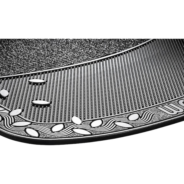 Home2Fashion Fußmatte »TC Clean Leaves«, rechteckig, Schmutzfangmatte, mit  Spruch, robust, In- und Outdoor geeignet