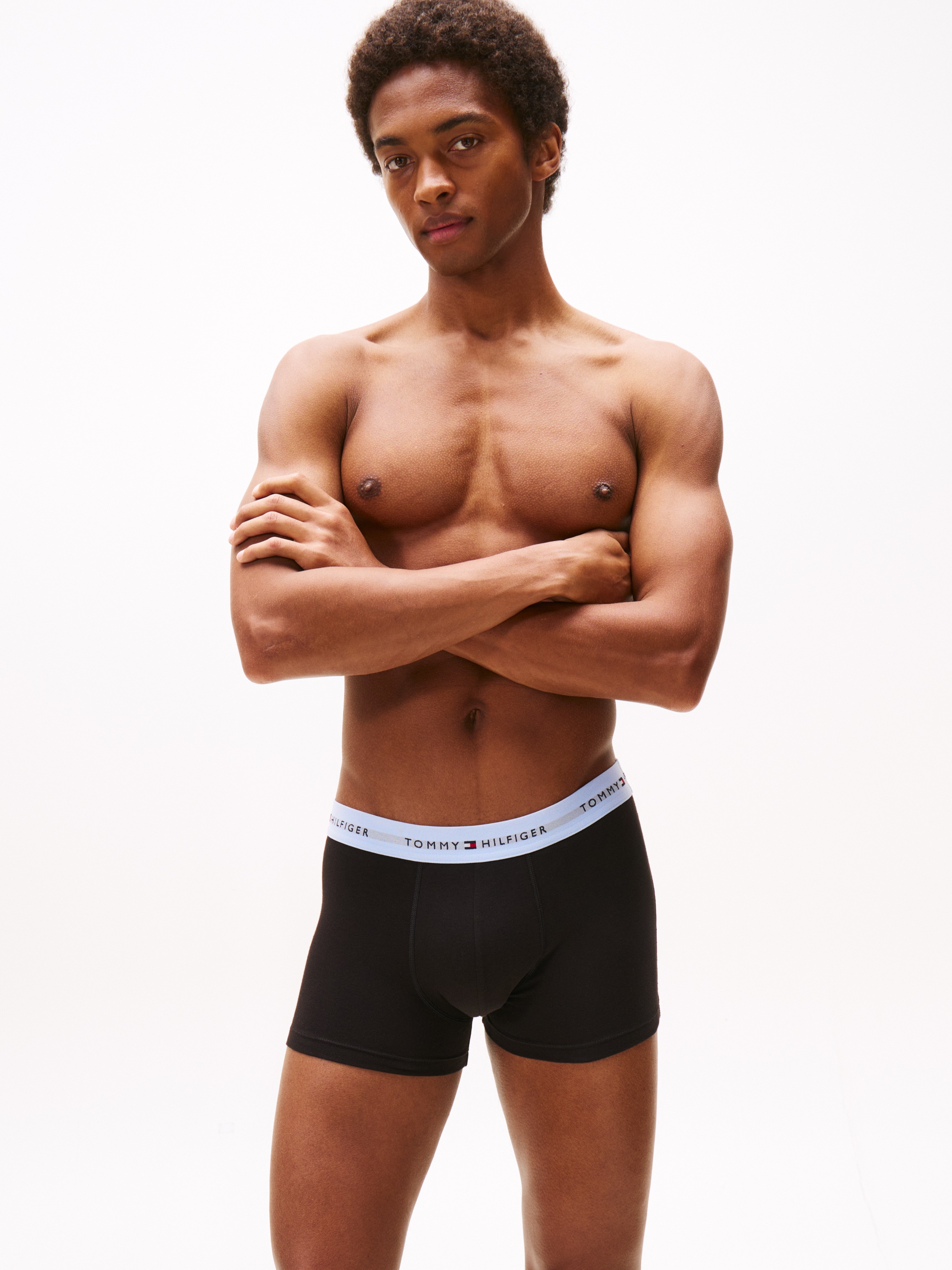 Tommy Hilfiger Underwear Trunk »7P TRUNK WB«, (Packung, 7 St., 7er), mit Logobund