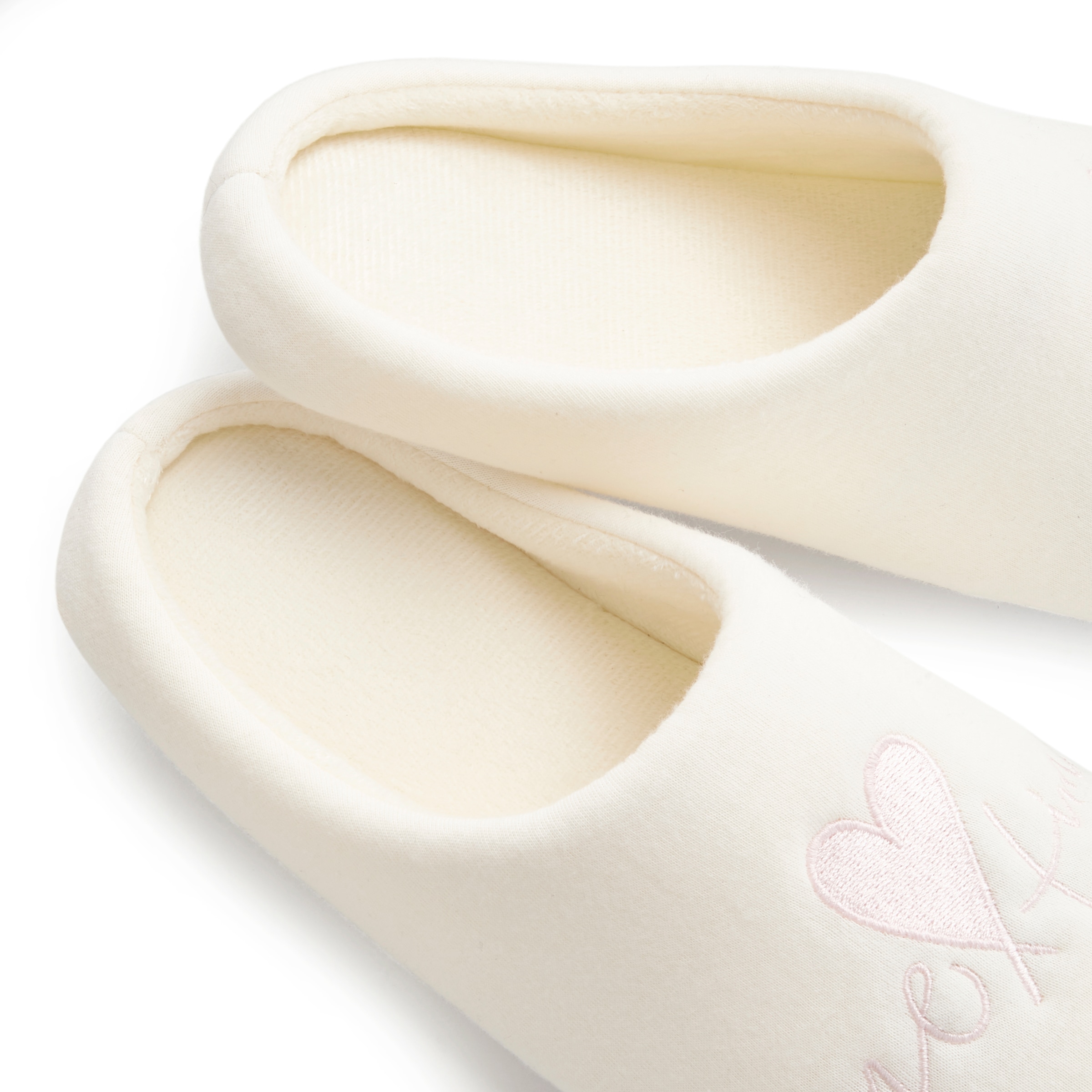 Vivance Pantolette »Hausschuh, Pantoffel, Clog,«, mit verspieltem Schriftzug VEGAN