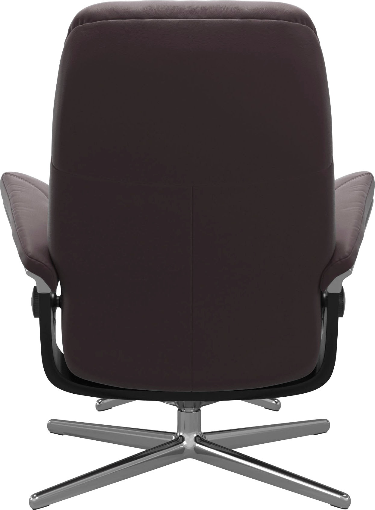 Stressless® Relaxsessel »Consul«, (Set, Relaxsessel mit Hocker), mit Hocker, mit Cross Base, Größe S, M & L, Holzakzent Schwarz