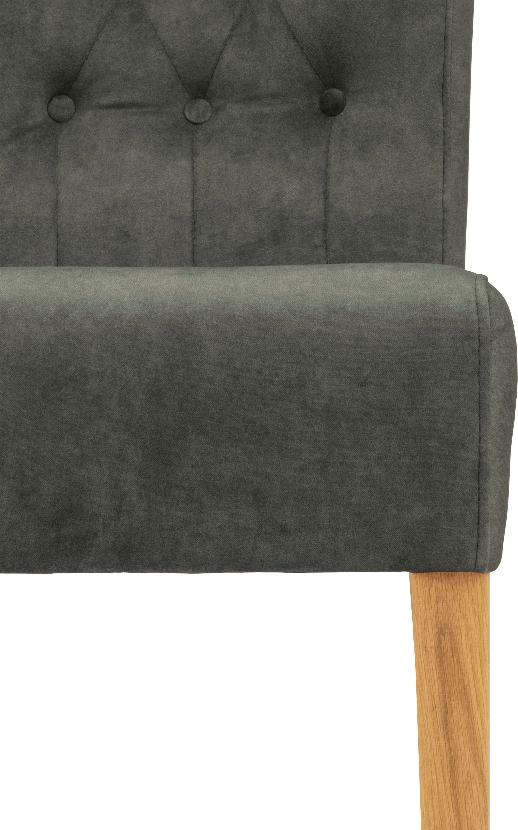 Home affaire Polsterstuhl »Queen«, (Set), 2 St., Samtvelours, Esszimmerstuhl mit Knopfheftung, 2er, 4er oder 6er-Set