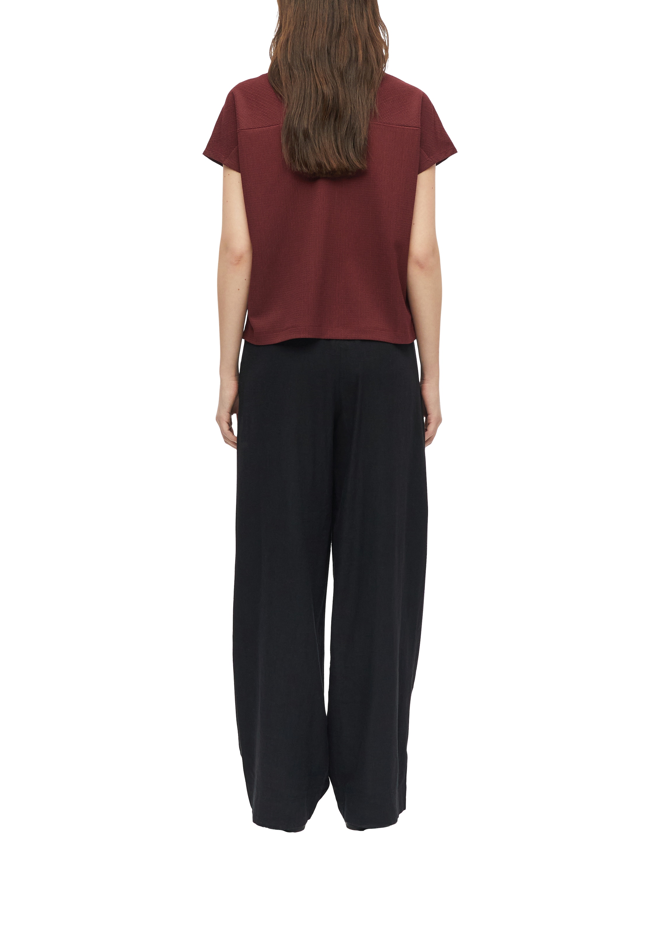s.Oliver Kurzarmshirt Sommershirt mit V-Ausschnitt