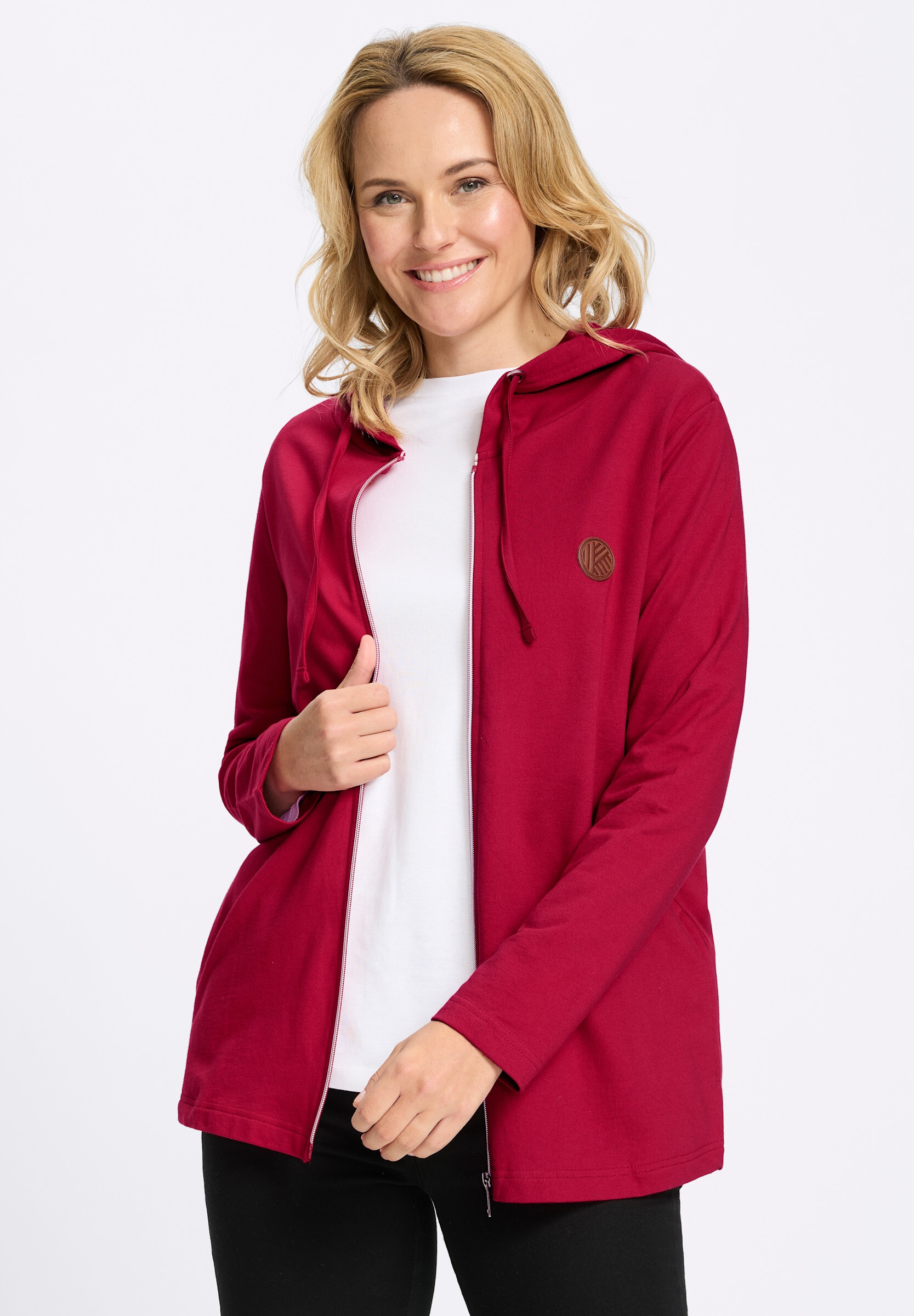 Sieh an! Shirtjacke »Sweatjacke Sweatjacke mit Kapuze«