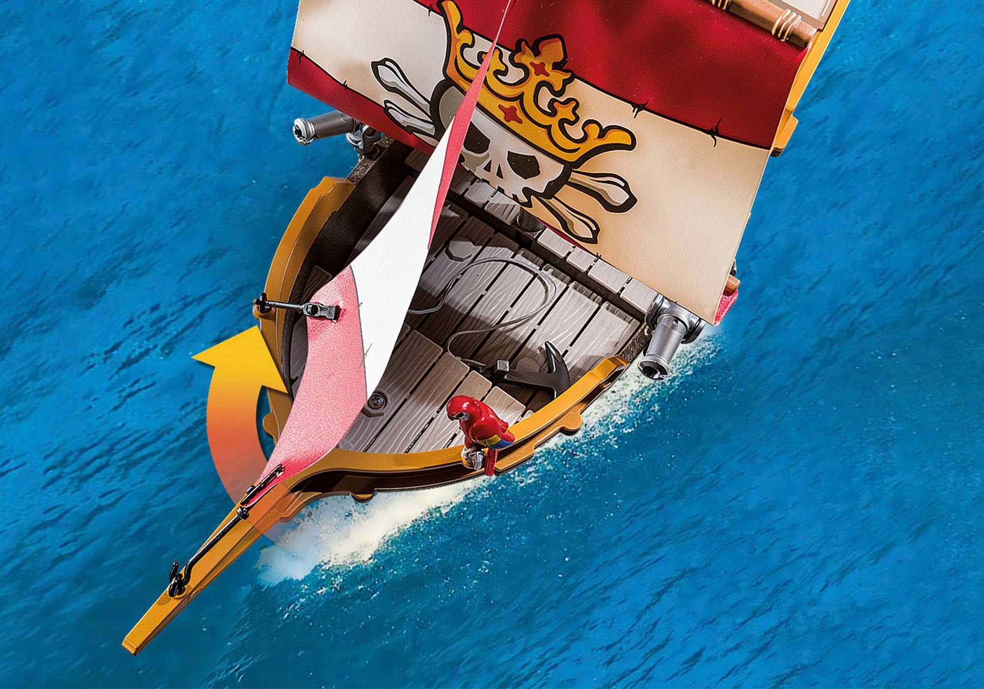 Playmobil® Konstruktions-Spielset »Piratenschiff (71418), Pirates«, (101 St.), Made in Europe