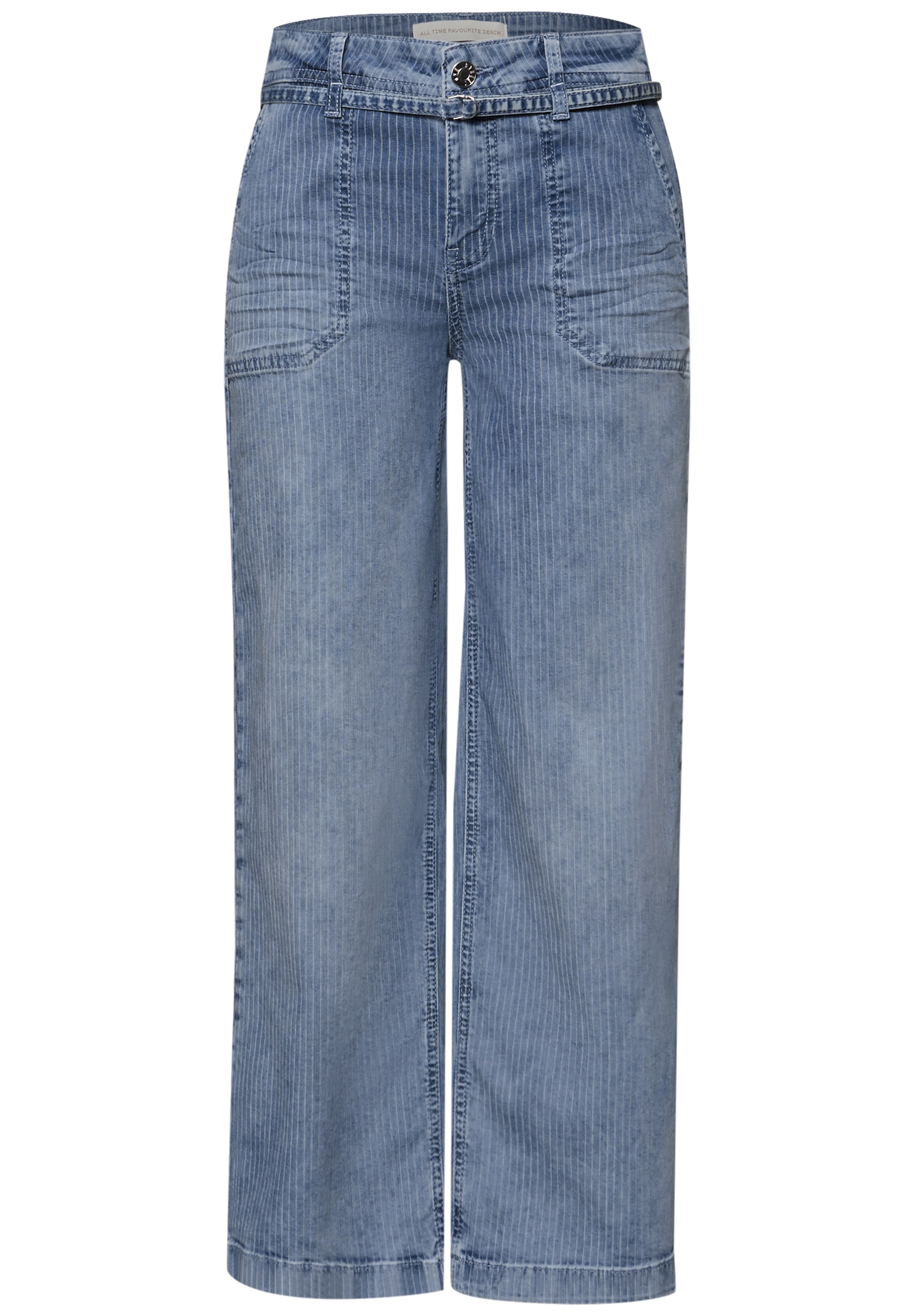 STREET ONE Weite Jeans »Style Emee« mit Streifen Muster