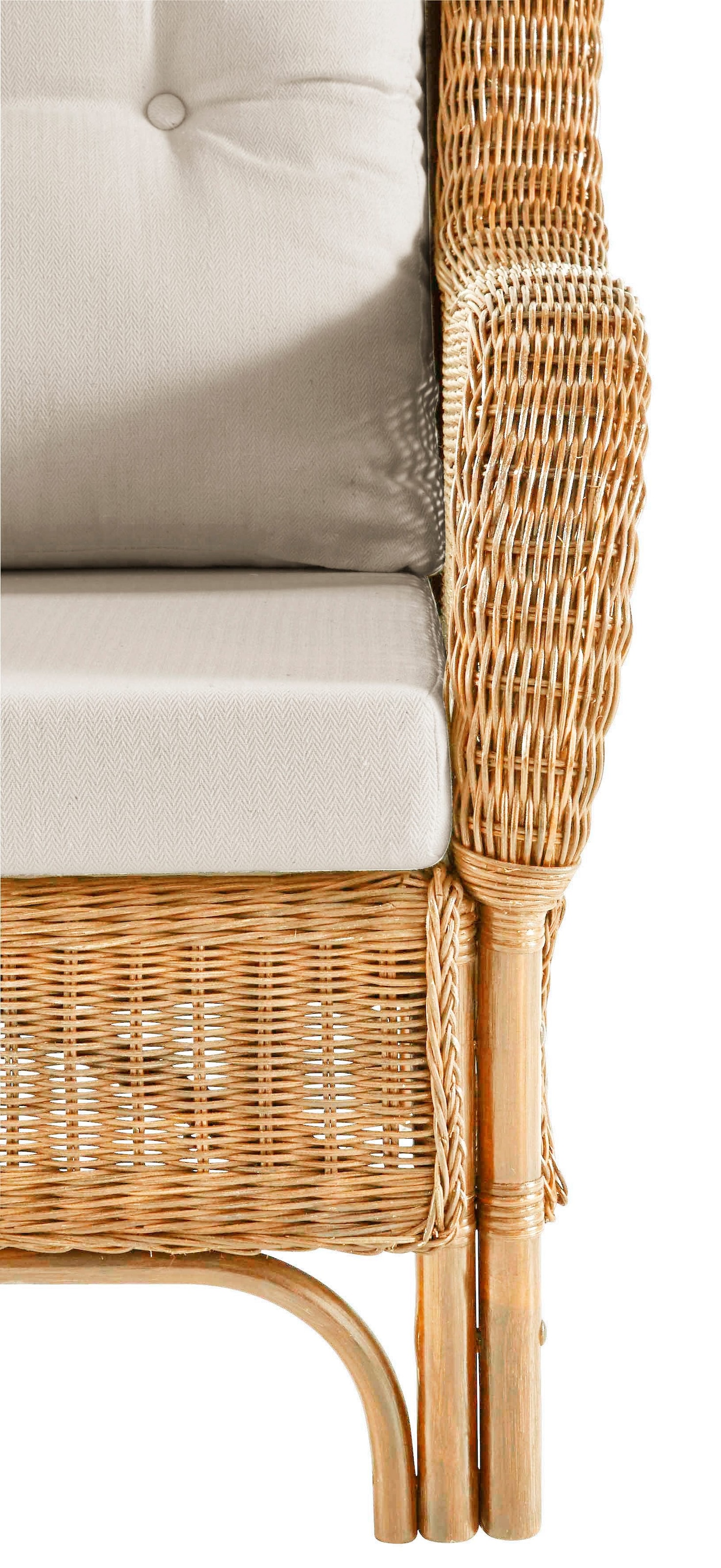 HOFMANN LIVING AND MORE Ohrensessel »Frieda«, aus handgeflochtenem Rattan