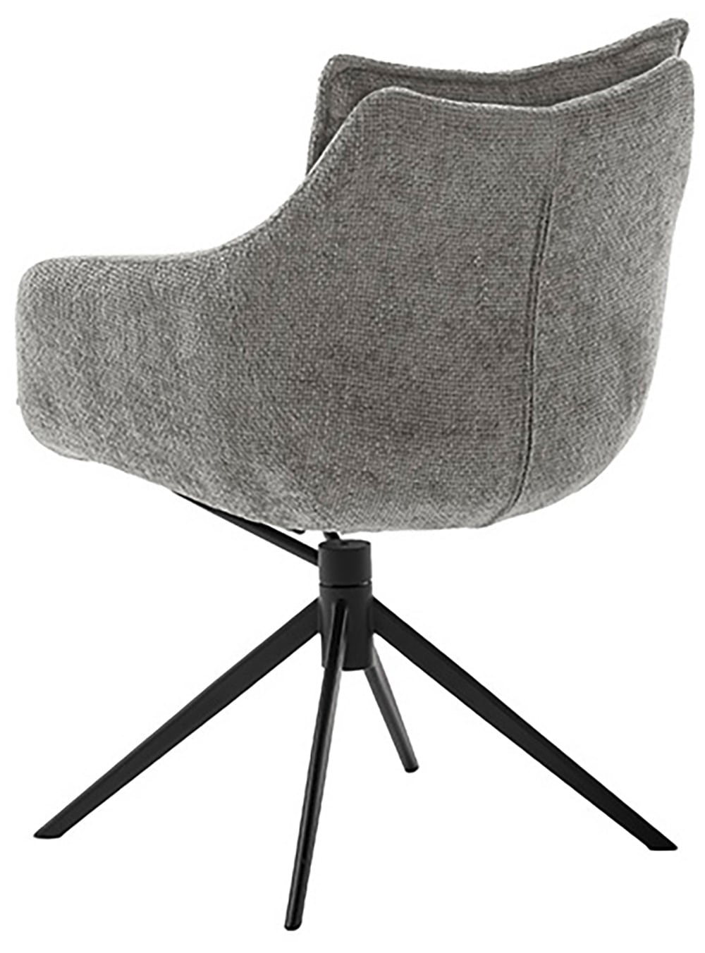 MCA furniture Esszimmerstuhl, Strukturstoff, (2er-Set), drehbar 360°, Dreh- & Schwingfunktion, Belastbarkeit 120 kg