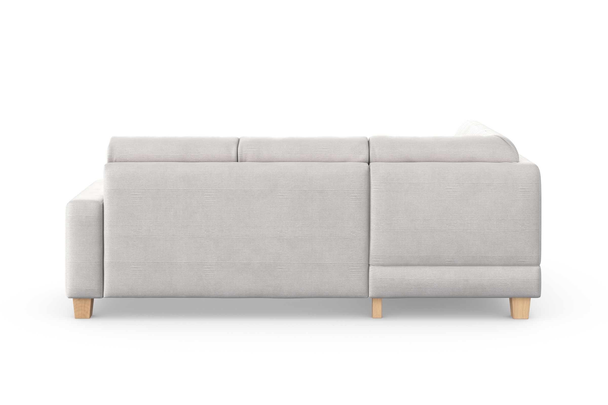 Home affaire Ecksofa »Summer L-Form«, mit Ottomane, wahlweise mit Bettfunktion und Bettkasten, Cord-Bezug