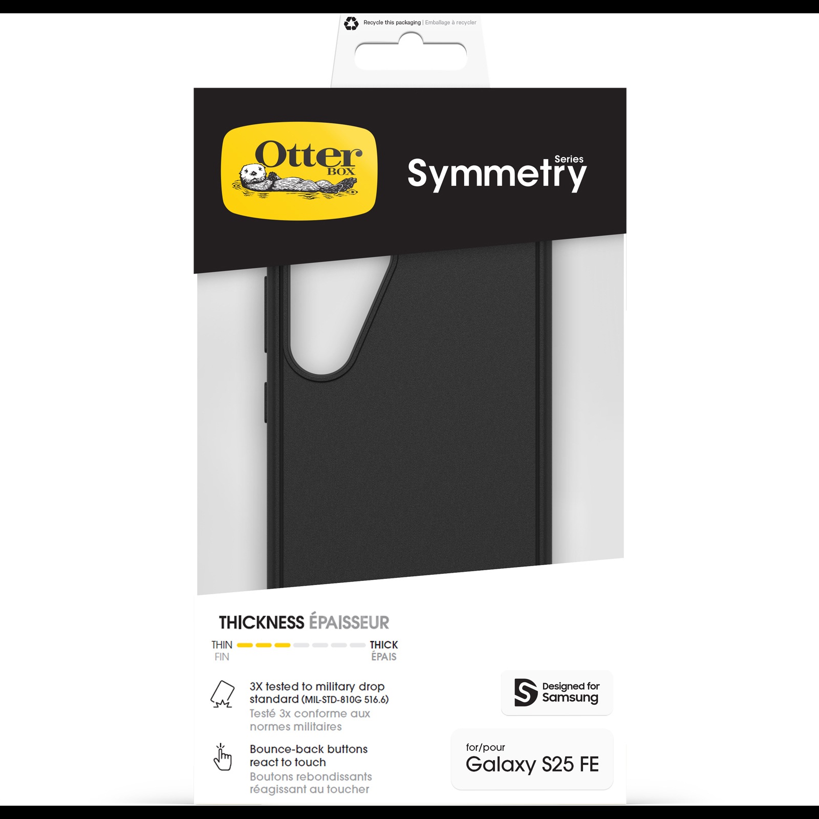 Otterbox Handyhülle »Symmetry Series Case für Samsung Galaxy S25 FE« Samsung Galaxy S25 FE Backcover, Schutzhülle, Handyschutzhülle, Case, Schutzcase, stoßfest