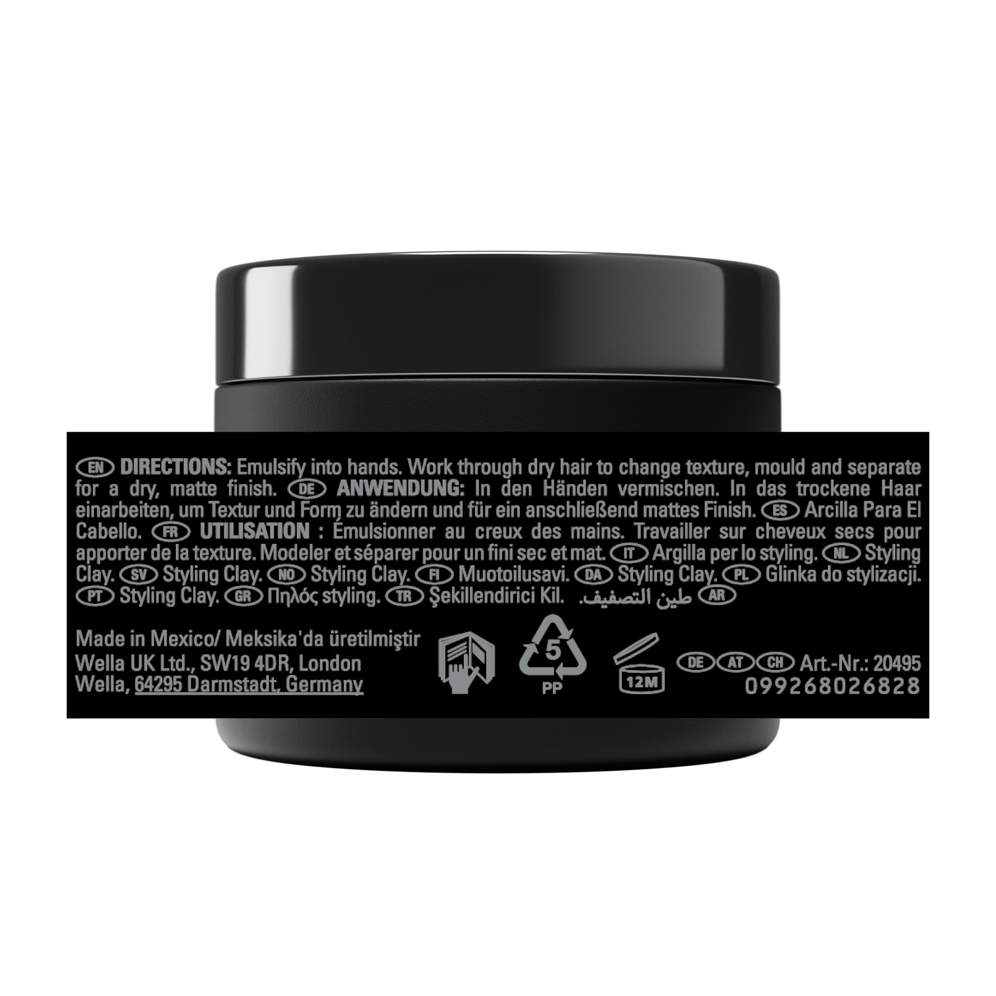 Sebastian Professional Haarcreme »Craft Clay« für texturierte Styles, mit Volumen, gegen Frizz, Gel-Textur
