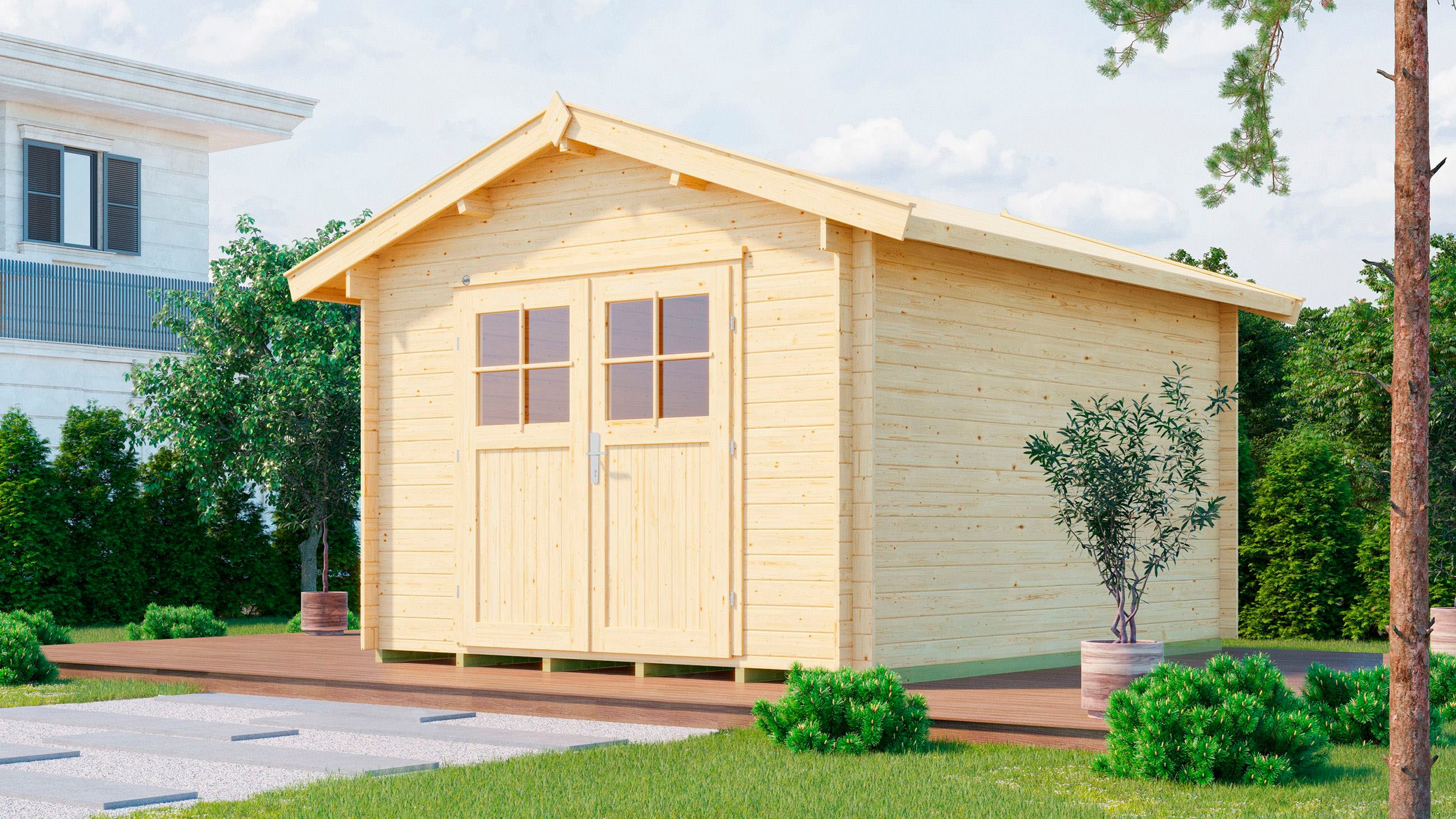weka Gartenhaus »Premium28 natur«
