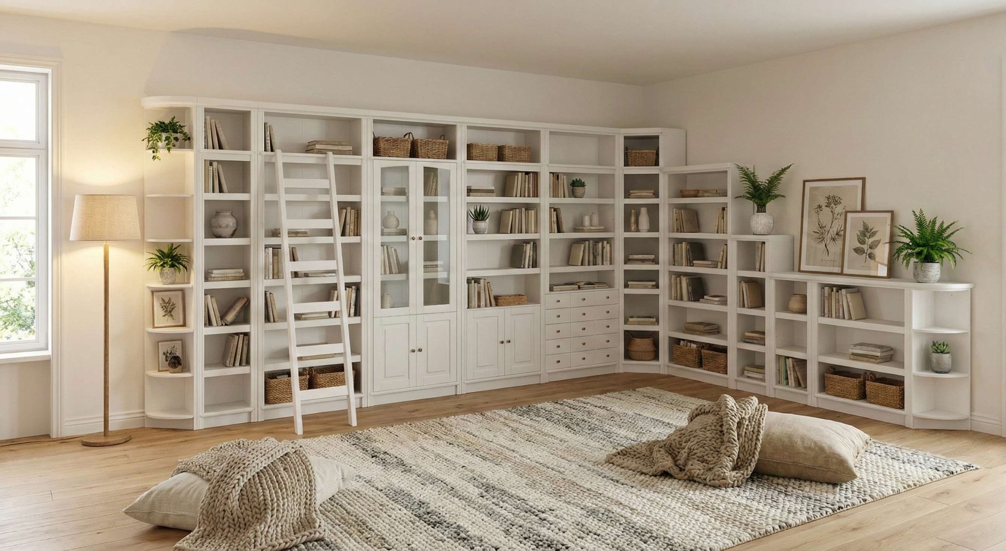 OTTO home Vitrine »Soeren Regal mit 2 Glastüren und 2 Holztüren, B/TH: 80/29/220 cm« Kiefer FSC®-zertifiziert, 1 offenes Fach, 6 Fächer hinter den Türen