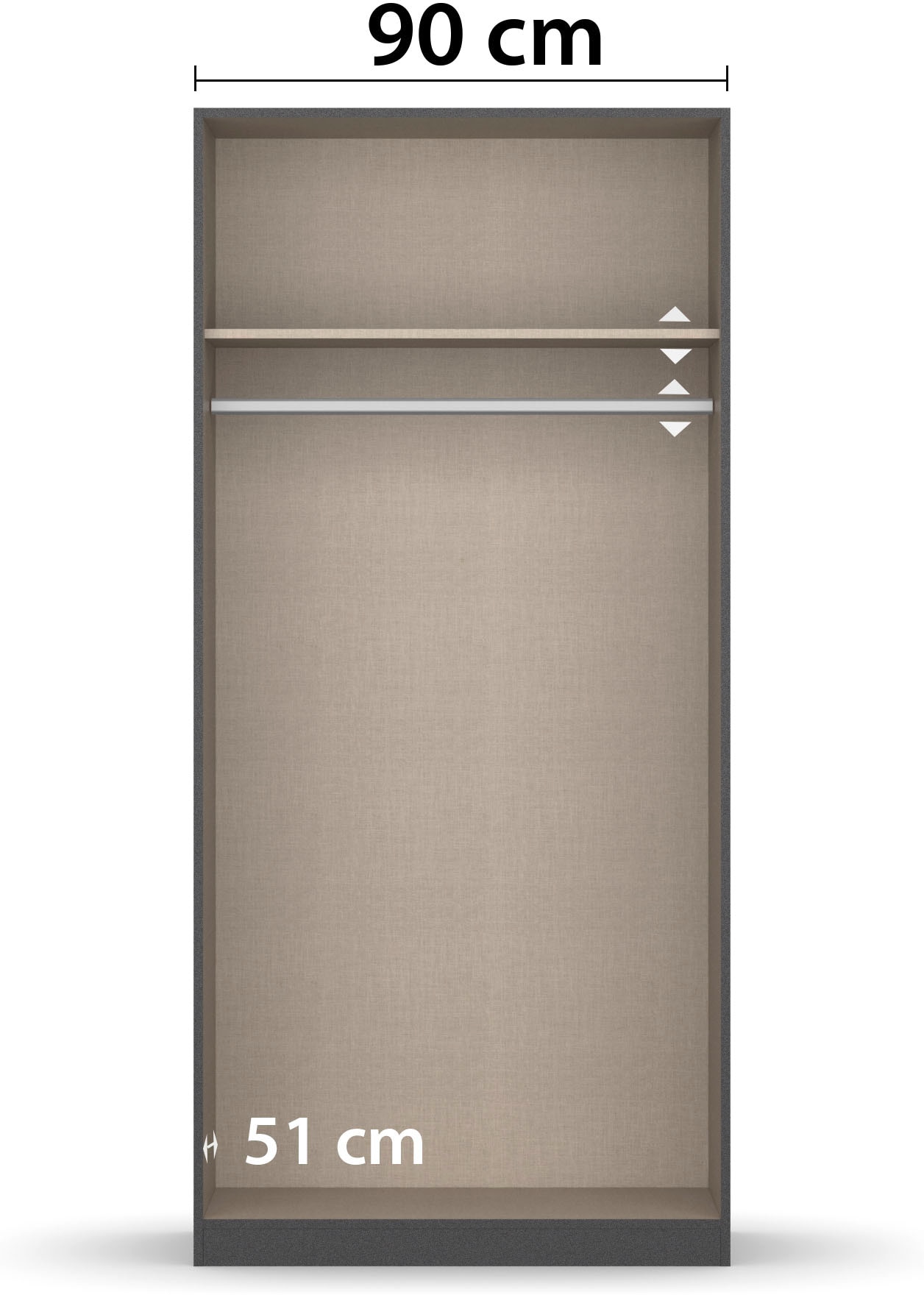 rauch Drehtürenschrank »Kleiderschrank Jugendzimmer Kinderzimmer Stauraum Topseller Holmes« mit Applikationen "Industrial Style"