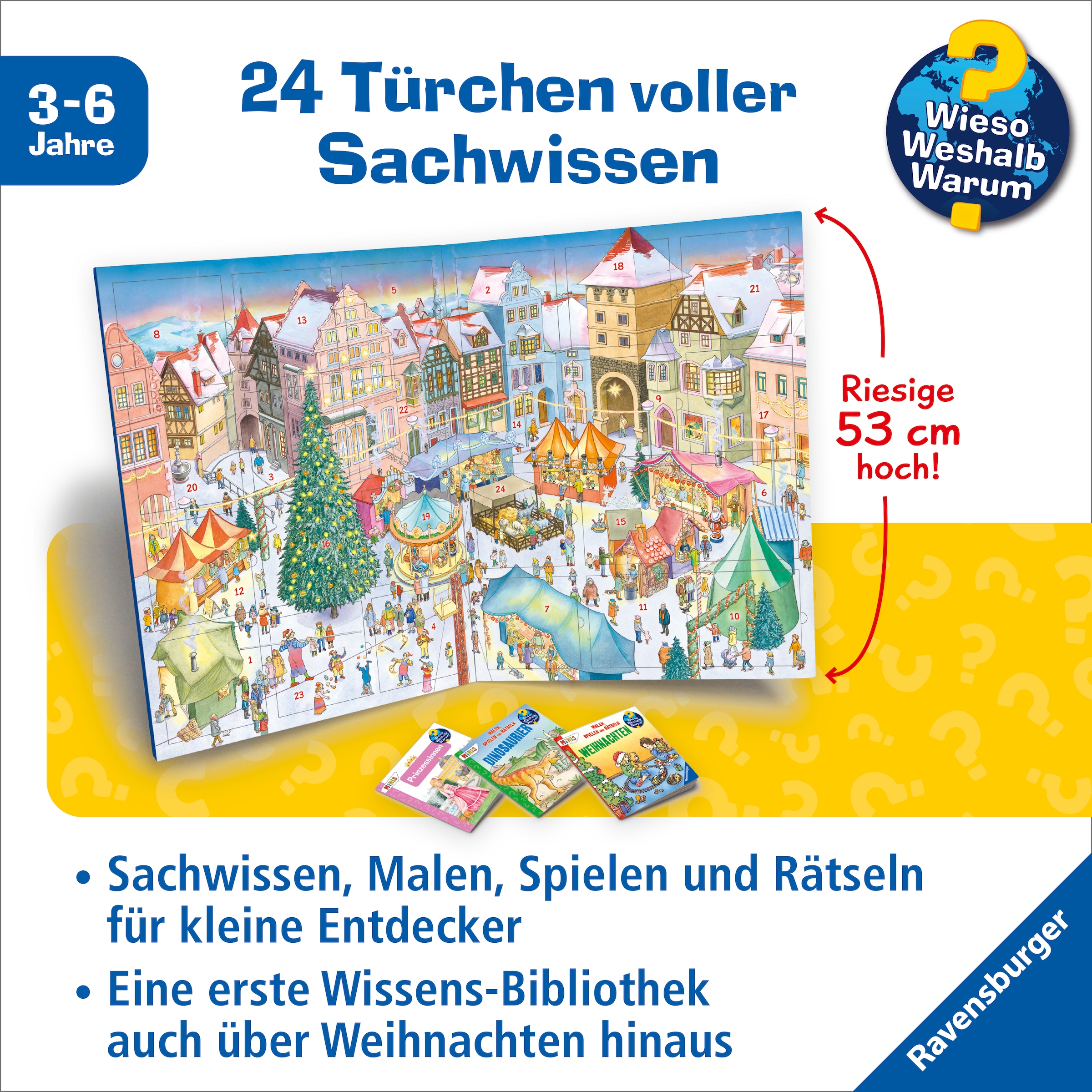 Ravensburger Adventskalender »Ravensburger Minis - Mein Adventskalender 2026 -Wieso? Weshalb? Warum?« ab 3 Jahren