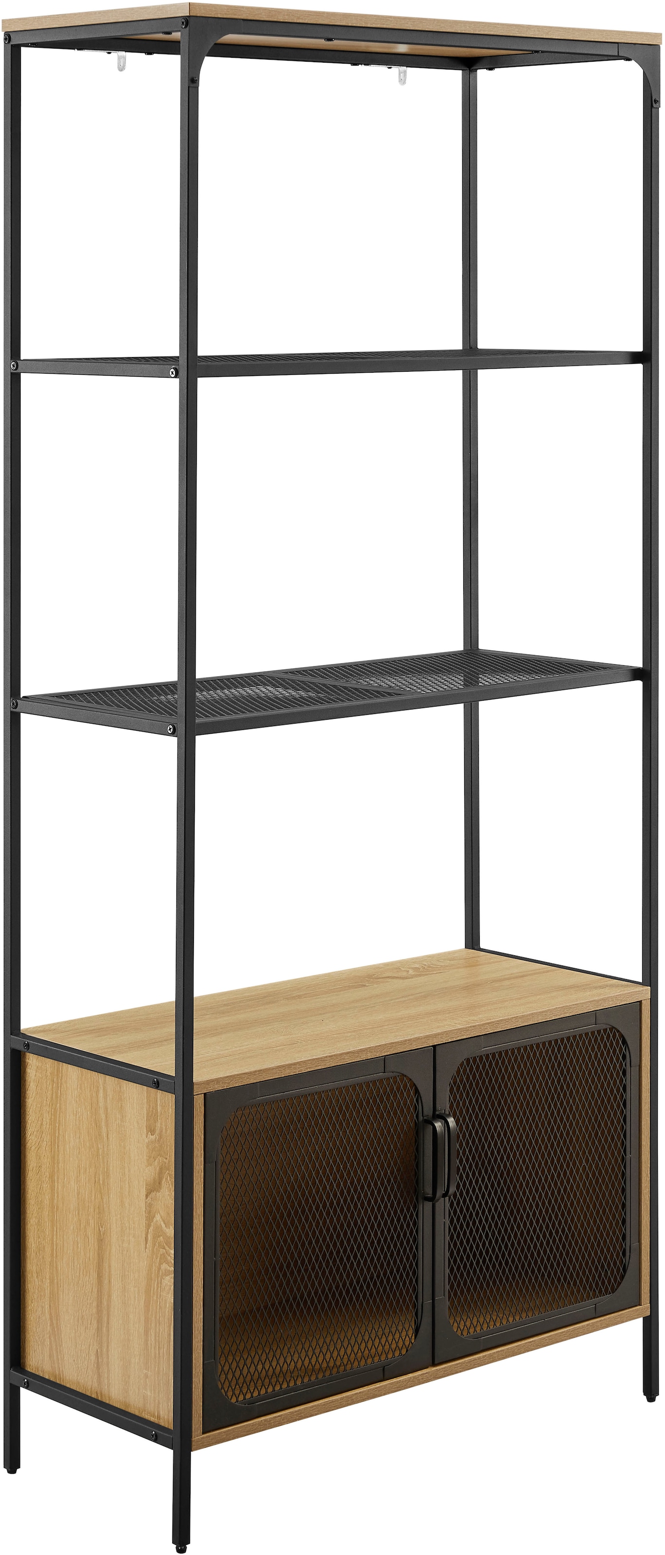 OTTO home Regal »Amance« Metallgestell, viel Stauraum und ideal für Saugroboter, Höhe 177 cm