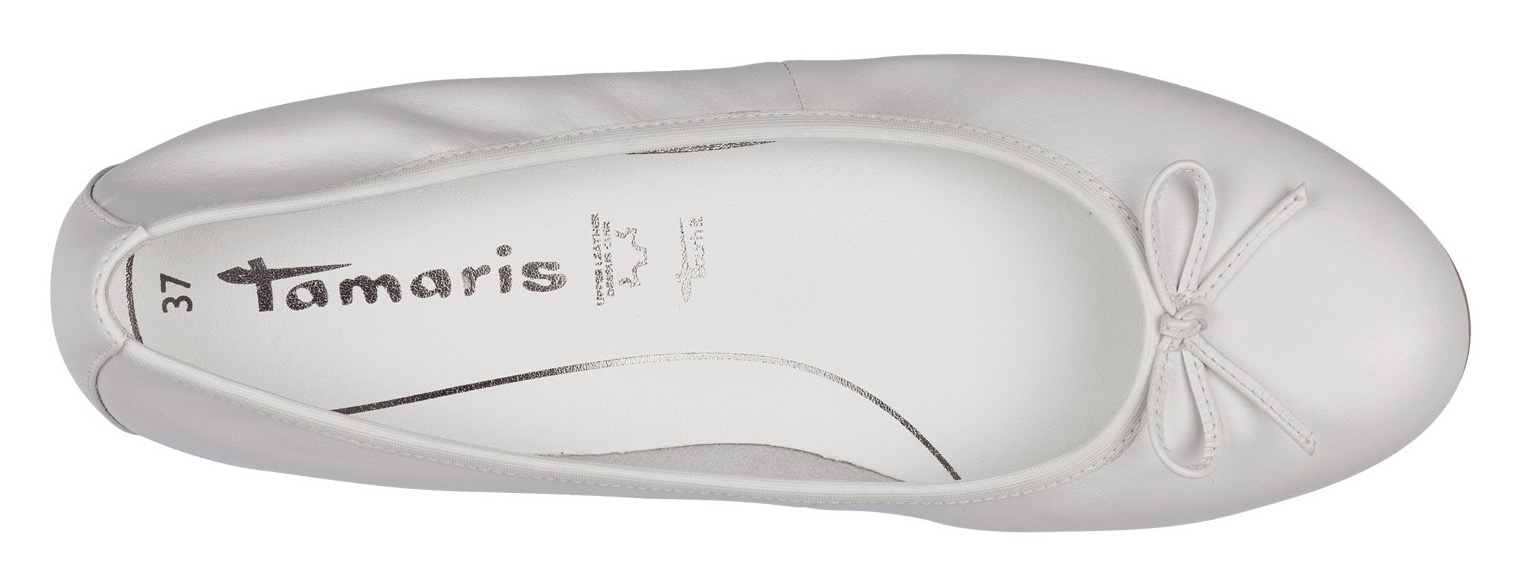 Tamaris Ballerina, Flats, Slipper, Businessschuh mit dekorativer Schleife