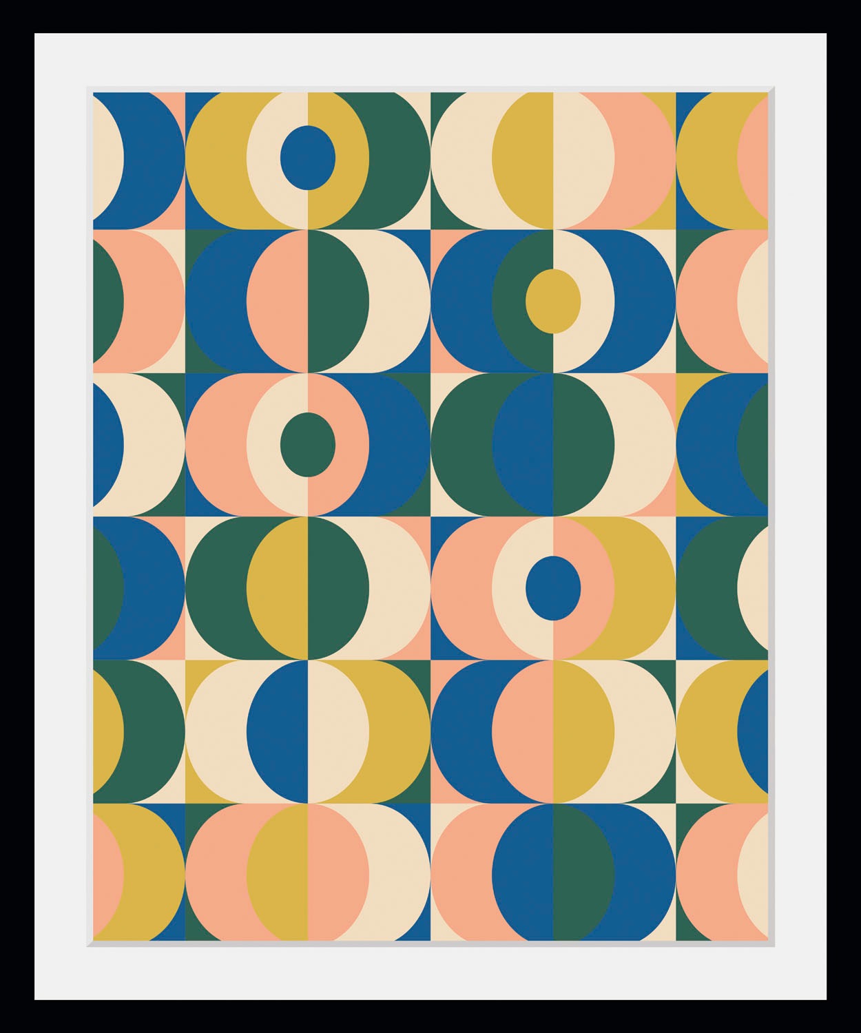 queence Bild »Christin«, Abstrakt-Kunst-Gemälde-Figuren-Modern, (1 St.), HD Premium Poster-Druck inkl. Holzrahmen