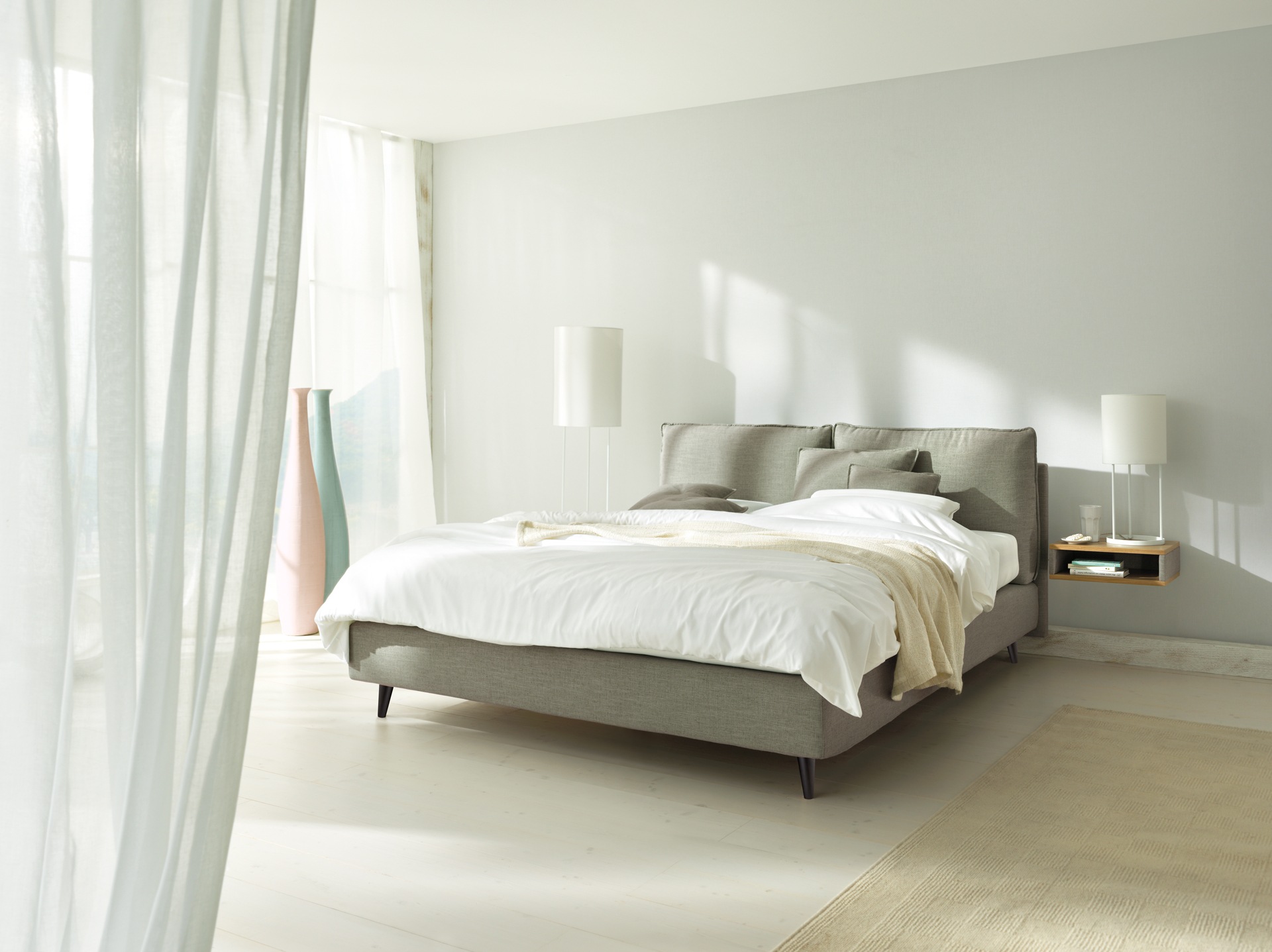 JOKA Polsterbett »Arte« Strukturbezug, Flexinet Matratze in H2 oder H3 wählbar