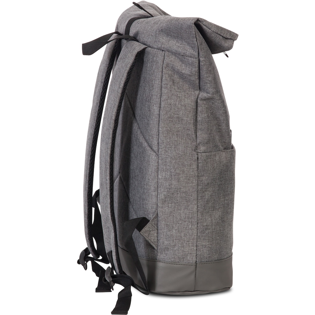 Bench. Laptoprucksack »Roll-Top, dunkelgrau«