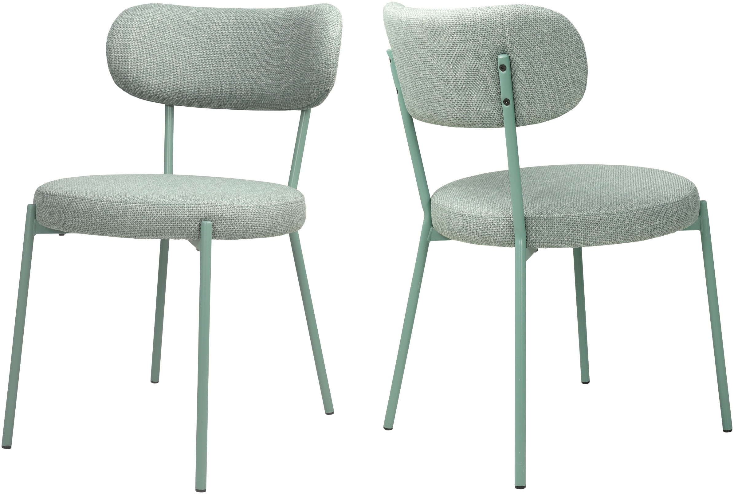 TOM TAILOR HOME 4-Fußstuhl »SOFT PAD CHAIR« (Set) 2 Stk.Esszimmerstuhl, 4-Fußgestell, mit Rückenausschnitt