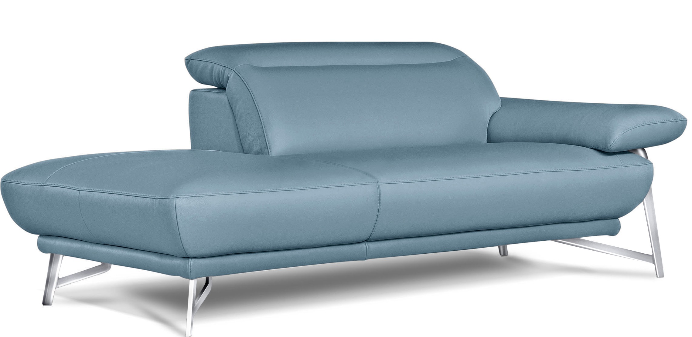 Egoitaliano Ottomane »Anais, Designsofa mit hohem Sitzkomfort, Designfuß«, Solitärmöbel als Blickfang, inkl. verstellbarer Kopfstützen