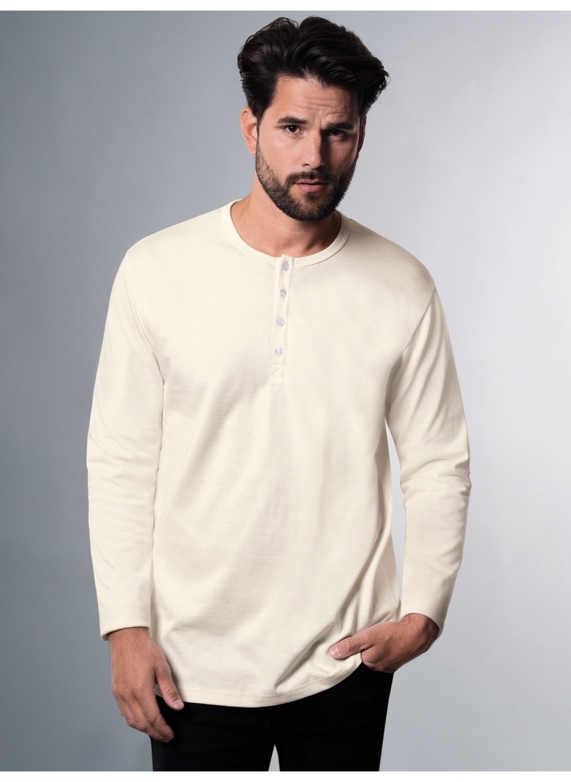 Trigema Longsleeve »TRIGEMA Langarmshirt mit Knopfleiste«, (1 tlg.)