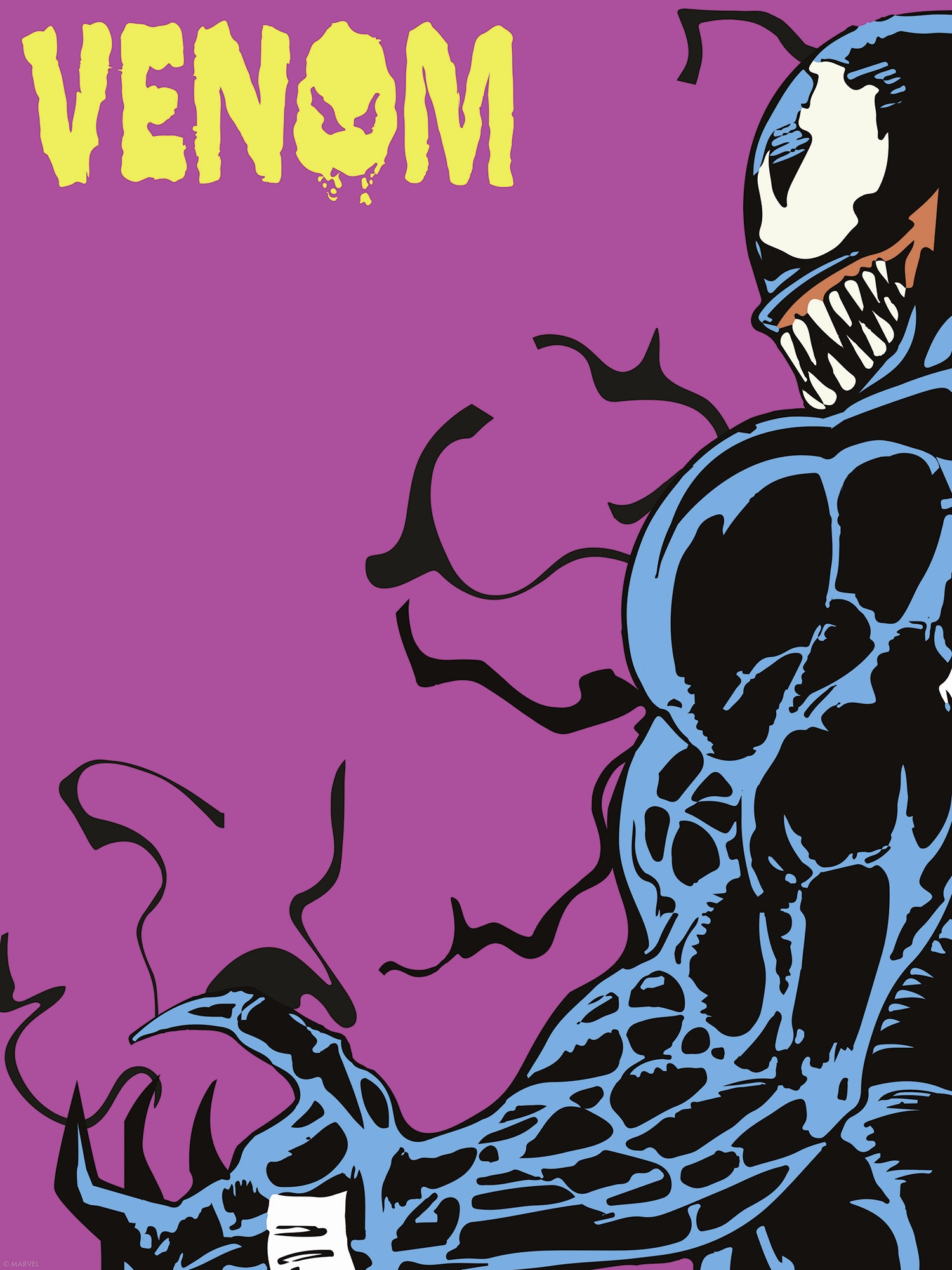 Komar Wandbild »Marvel Venom Colourful Stare«, Disney, (Set, 1 St.), 30 x 40 cm (Breite x Höhe) - Kinderzimmer, Dekoration