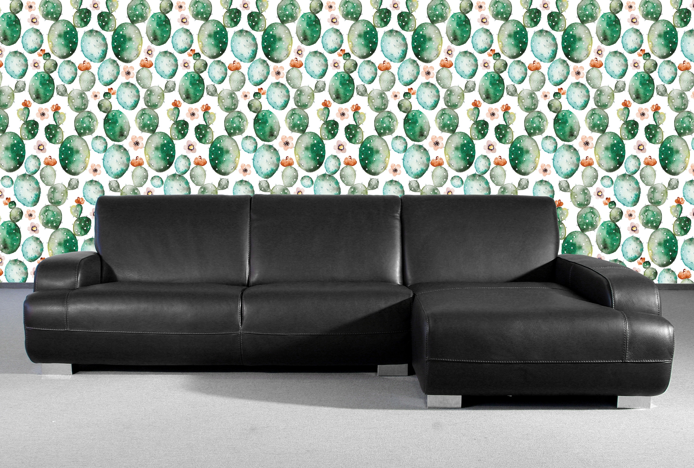 queence Vinyltapete »Oantitea«, bedruckt-Motiv-botanisch-floral-gemustert-natürlich, 90x250cm, selbstklebend, kinderleichte Anbringung, Sticker