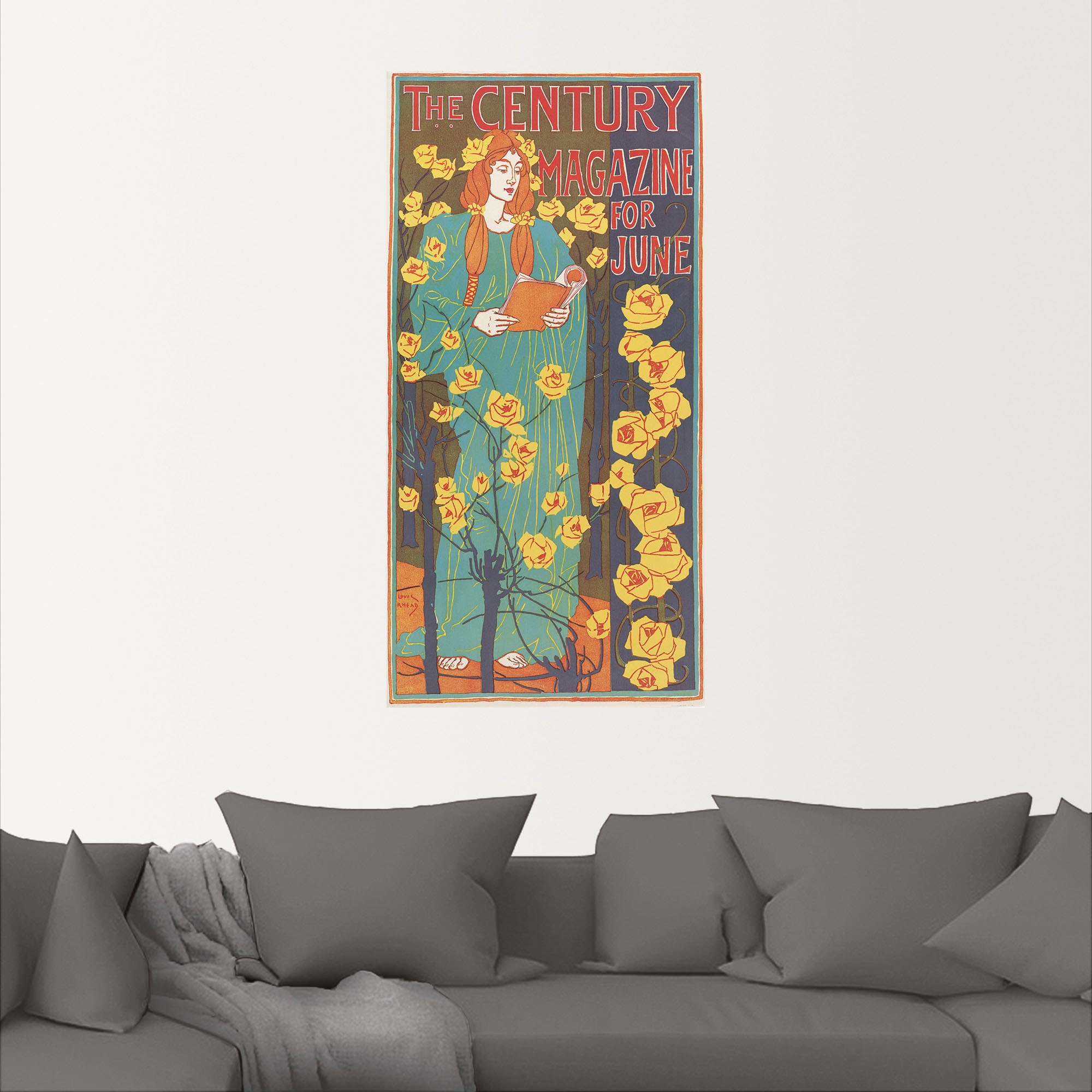 Artland Wandbild »The Century Magazine: June«, Magazincover, (1 St.), als Poster, Wandaufkleber in verschied. Größen