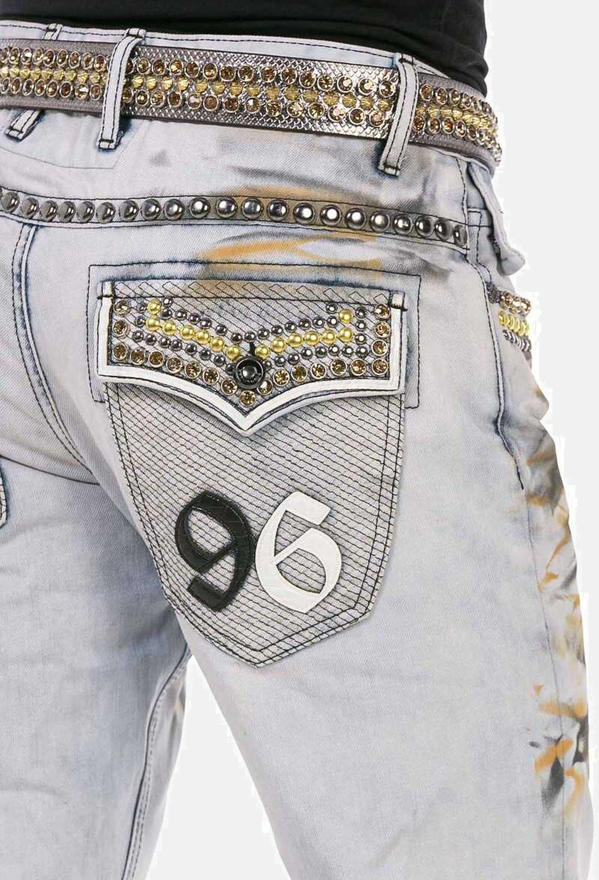 Cipo & Baxx 5-Pocket-Jeans »Cipo & Baxx Jeans« in extravagantem Look, CD733