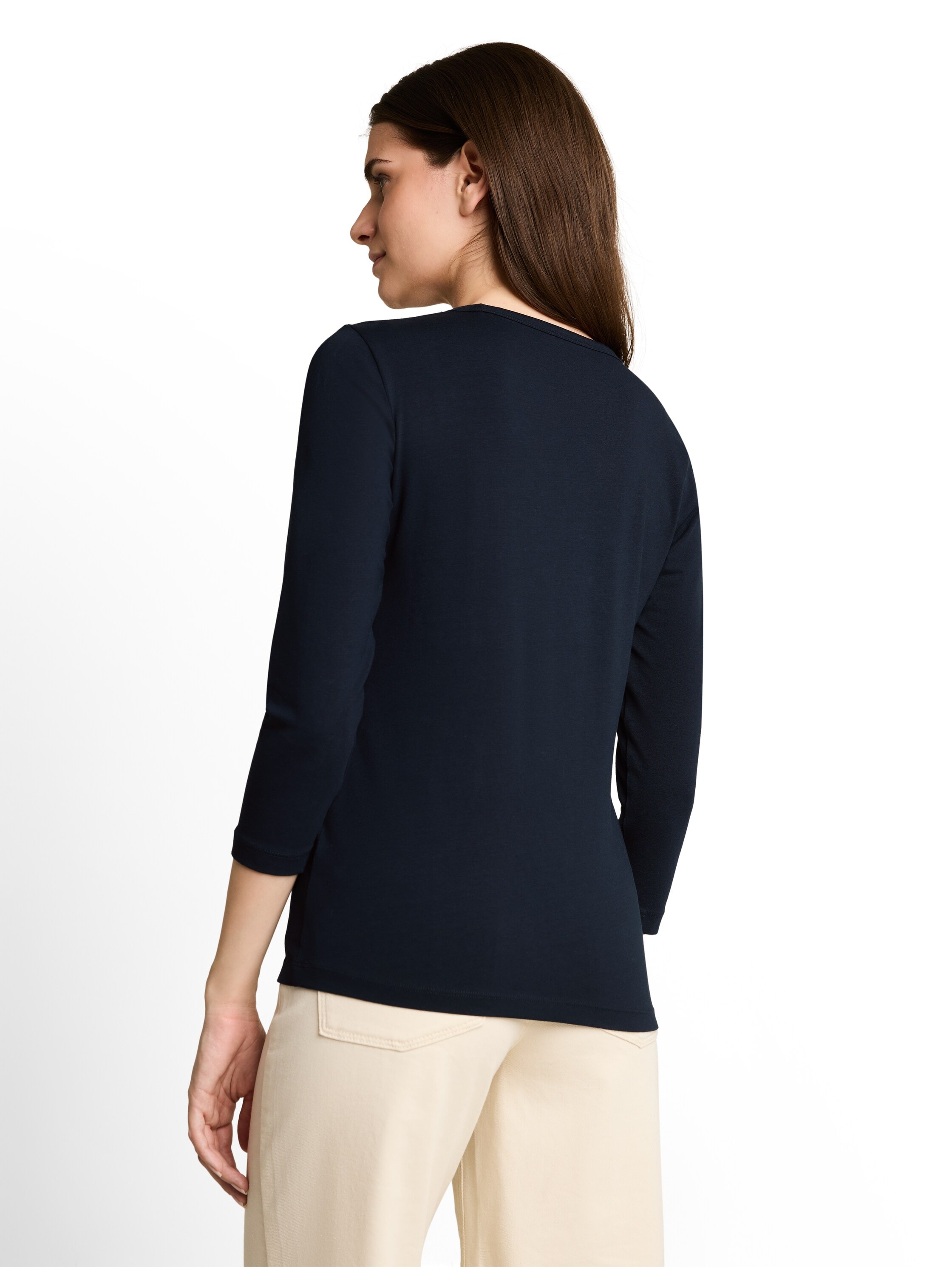 TOM TAILOR Langarmshirt »Regular« mit V-Ausschnitt