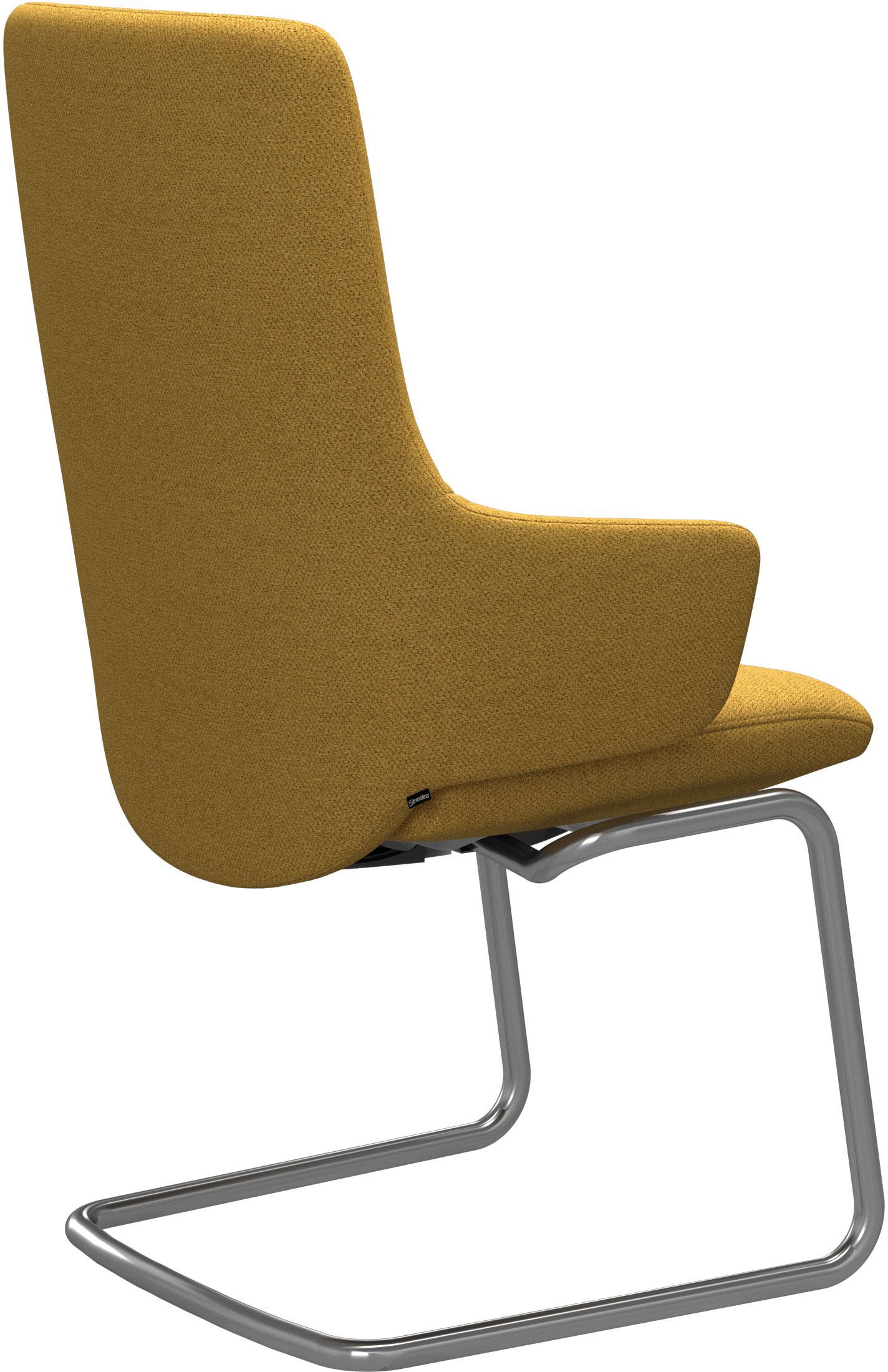 Stressless® Polsterstuhl »Laurel«, ROHLEDER Stoff Q2 FARON, High Back mit Armlehne, Größe L, mit Beinen aus Stahl in Chrom