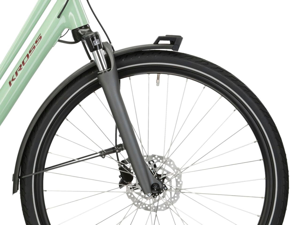 Kross E-Bike »E-Citybike Sentio Hybrid 4.0 28 Zoll grün«, 7 Gang, Shimano, NEXUS, Mittelmotor 250 W, Pedelec, Elektrofahrrad für Damen und Herren