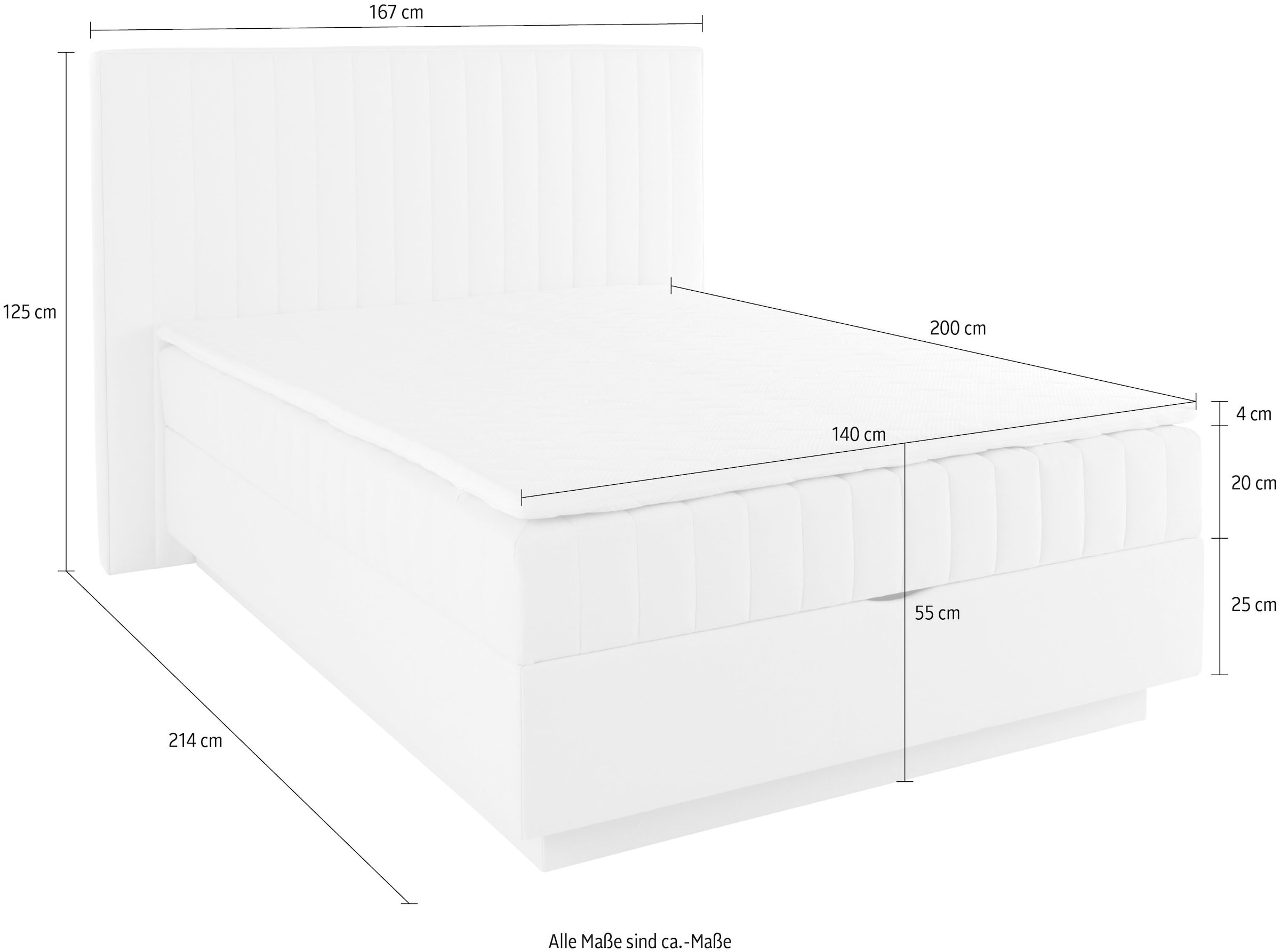 homsy by Ana Johnson Boxbett »Moonio inkl. Bettkasten« erhältlich in verschiedenen Breiten und Härtegraden