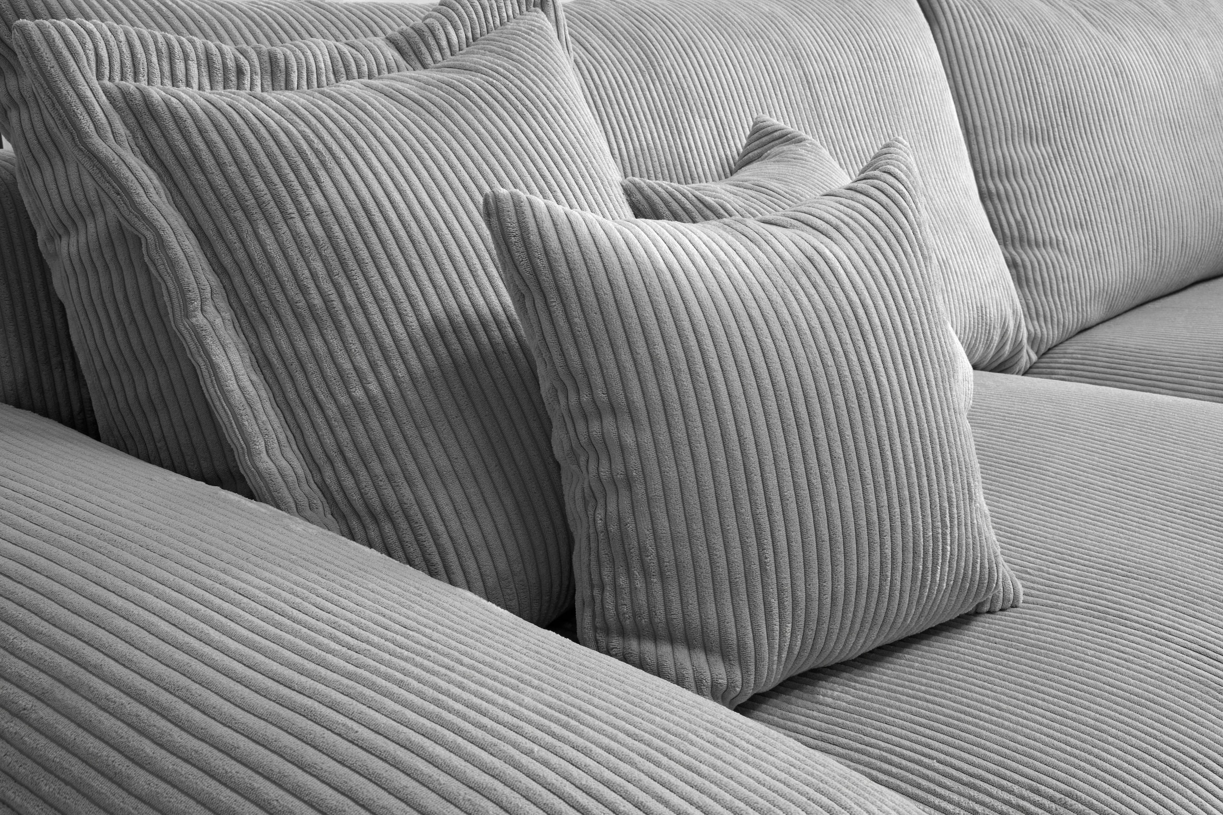 Home affaire Big-Sofa »Soft&Cosy XXL - Breite 303 cm«, Mega-Sofa, in Cord, Federkern-Polsterung