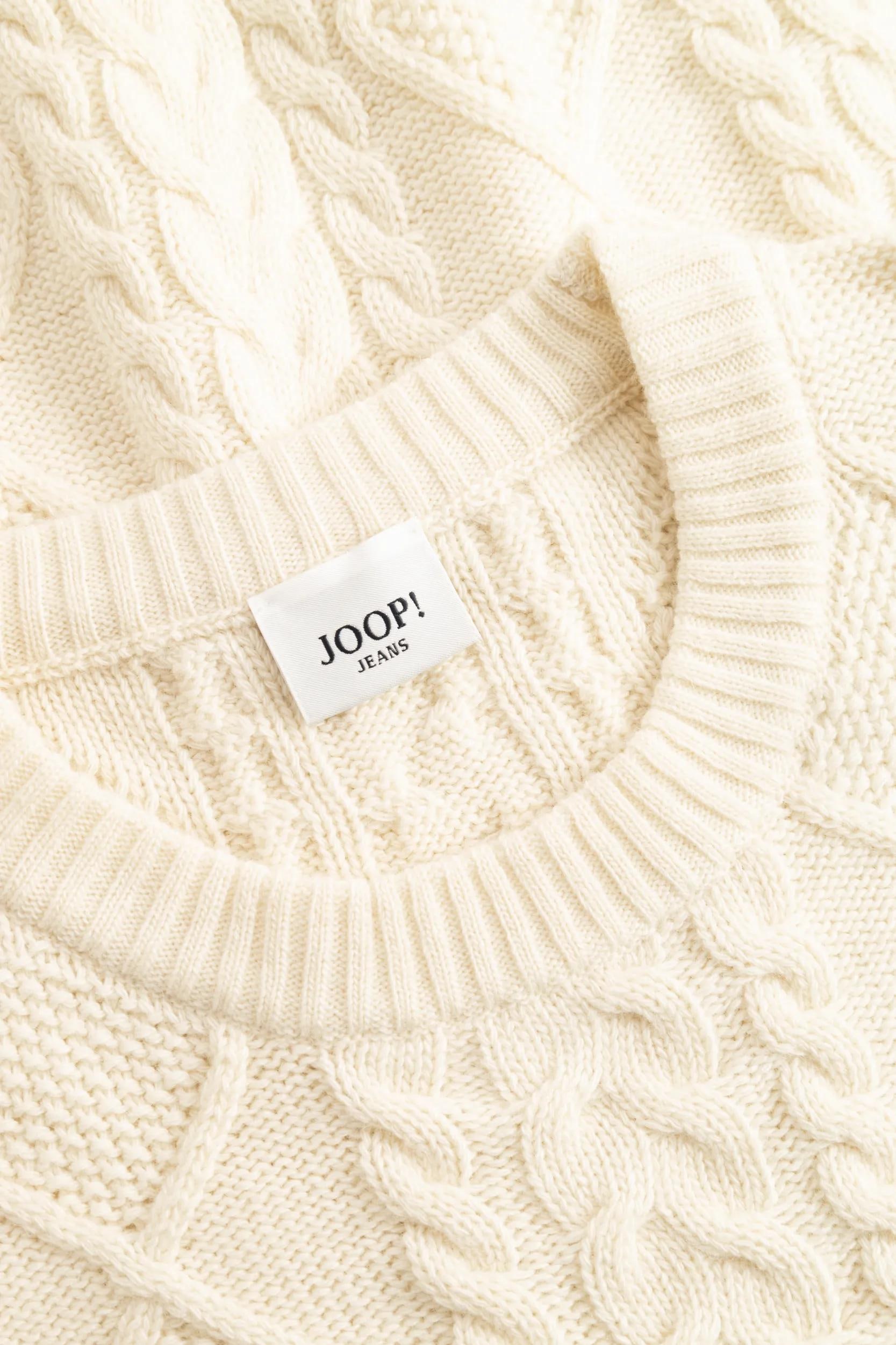 Joop Jeans Rundhalspullover »Leonyas« mit Zopfmuster