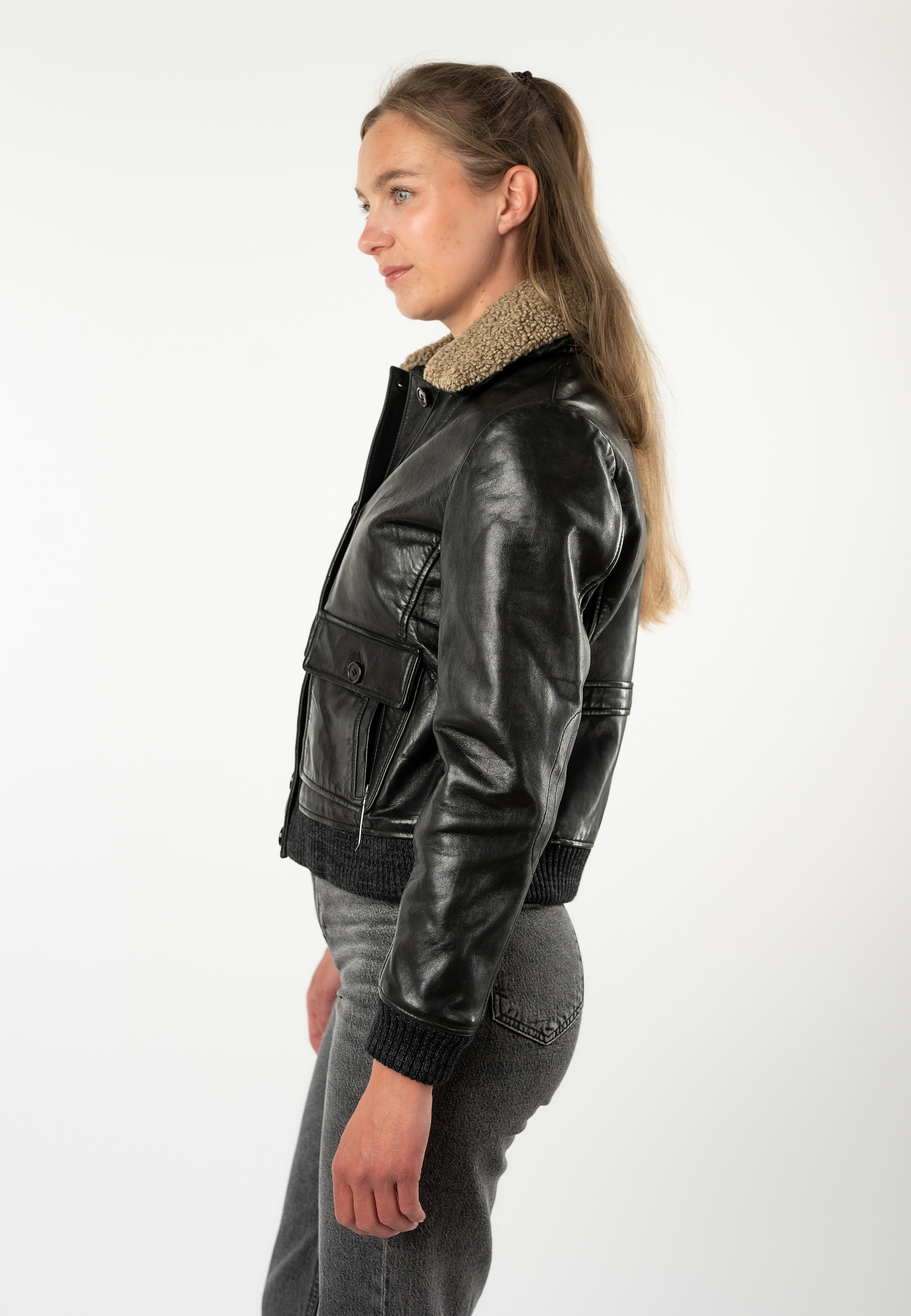 Mauritius Lederjacke »MWHiver« mit abnehmbarem Kragen