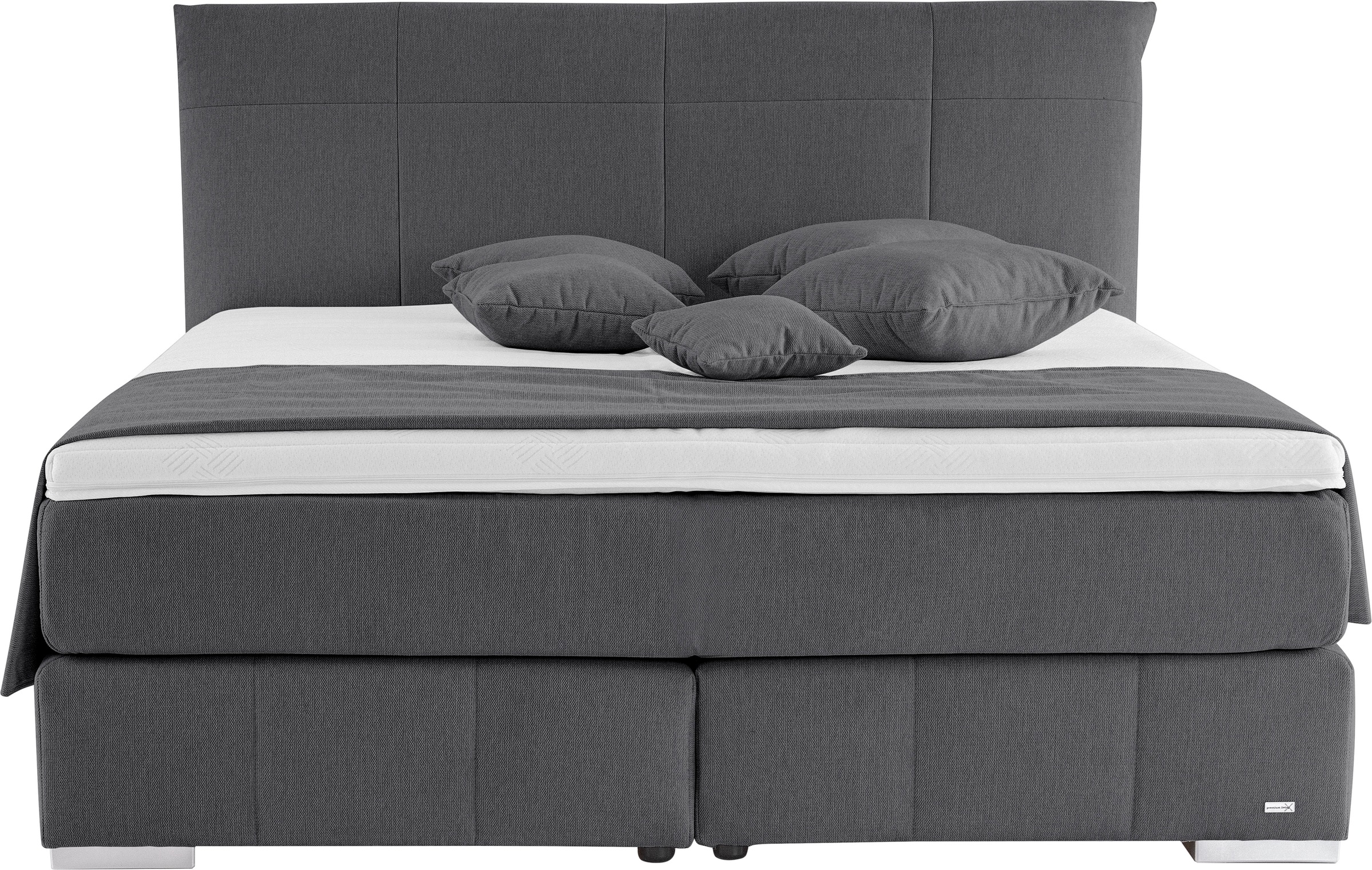alina Boxspringbett »Luga«, 188 cm breit, inkl. Matratze und Komfortschaum-Topper