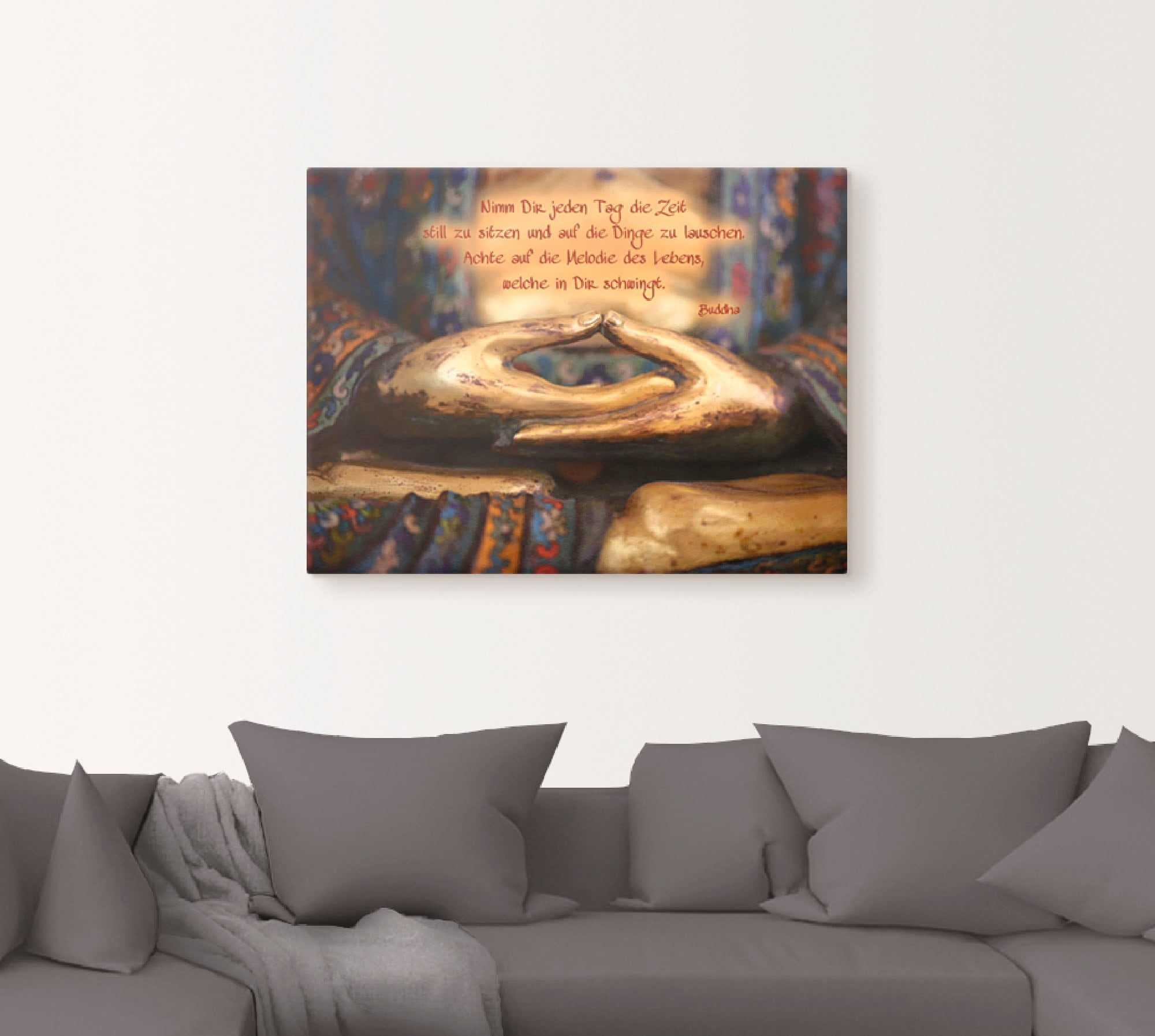 Artland Wandbild »Weisheit«, Religion, (1 St.), als Leinwandbild, Poster, Wandaufkleber in verschied. Größen